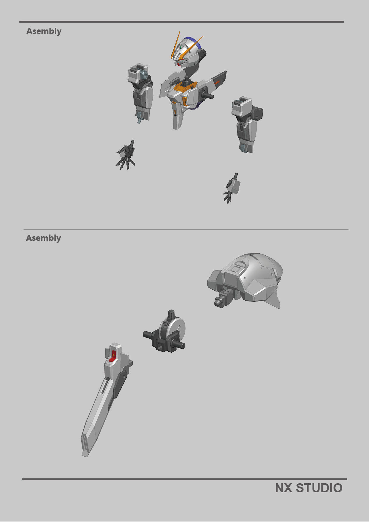 RX124 TR6 GUNADM WOUNWORT 3D print model_10