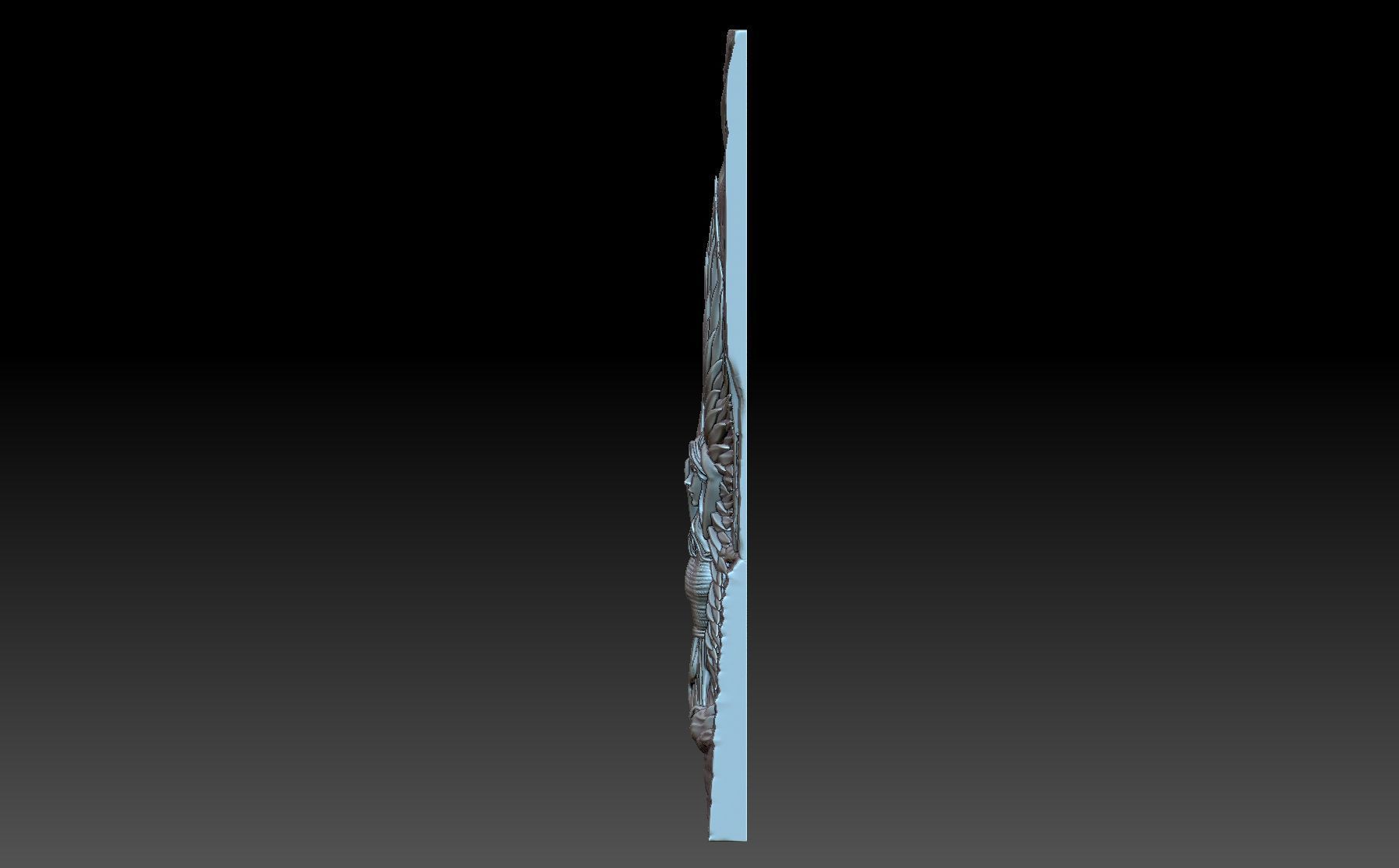 Angel woman 3D print model_1