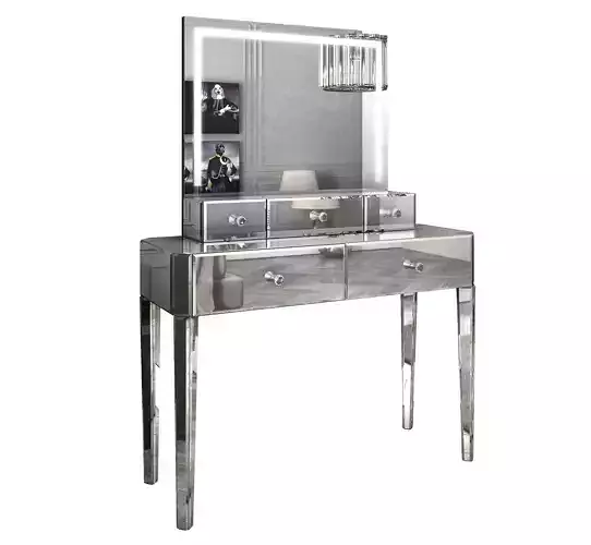 Carmehome dressing table and mirror