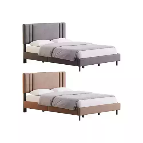 Queen Bed 3D model