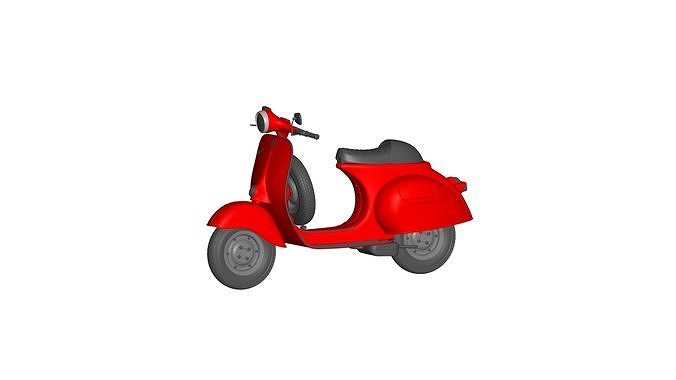 Vespa Cafe Racer 3D model