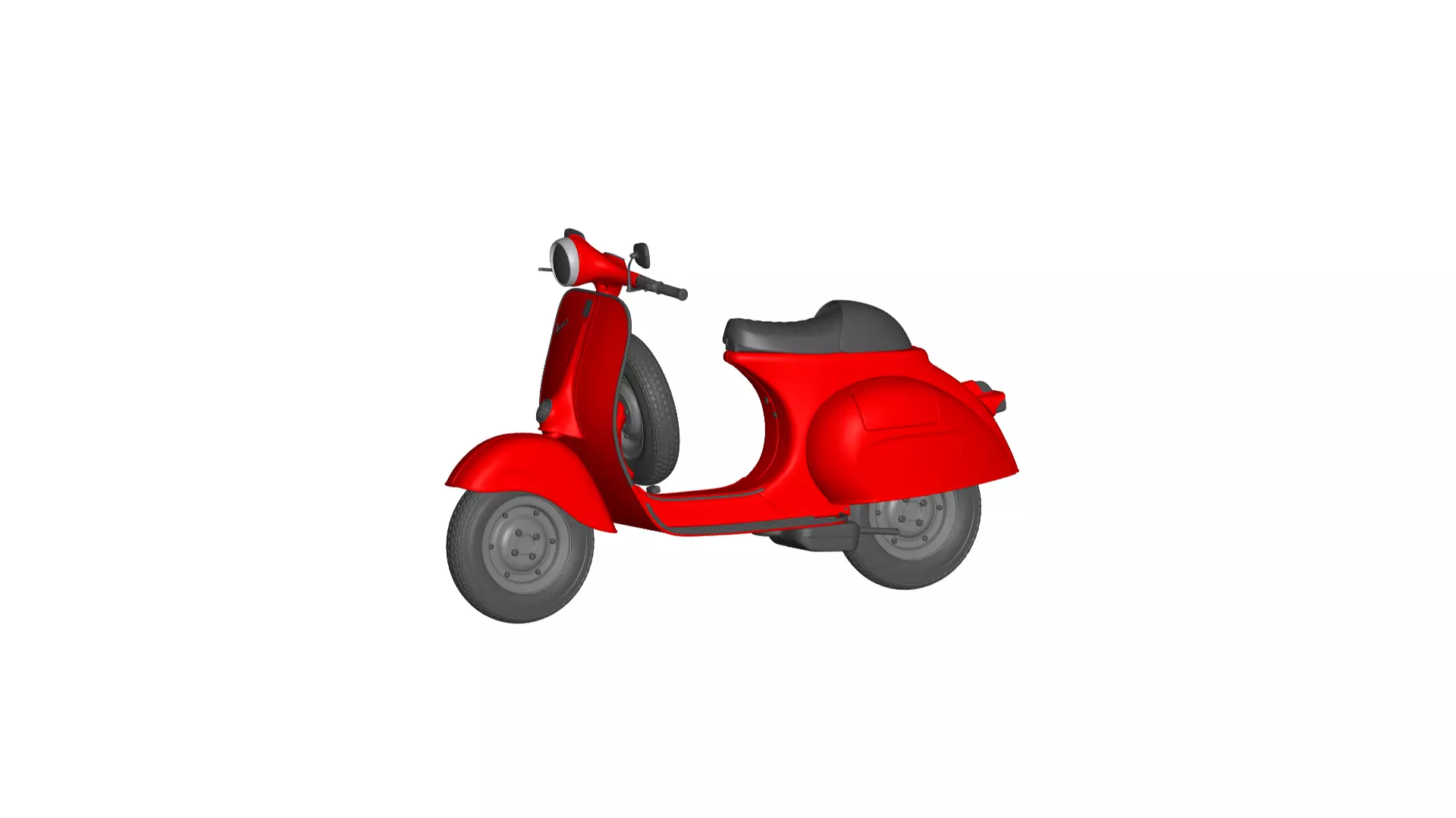 Vespa Cafe Racer 3D model_0