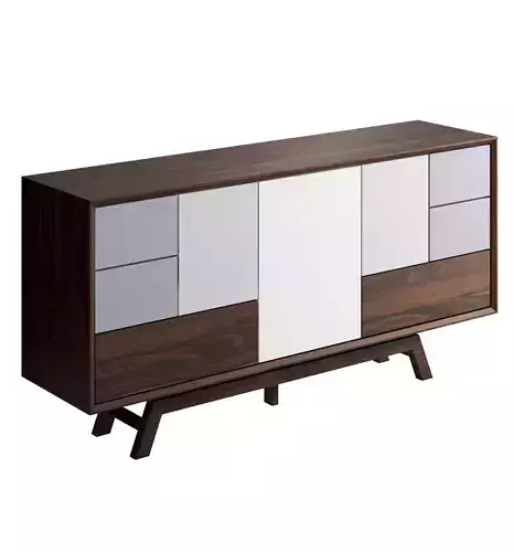 Butterfly Walnut Sideboard by Stonebutterfly
