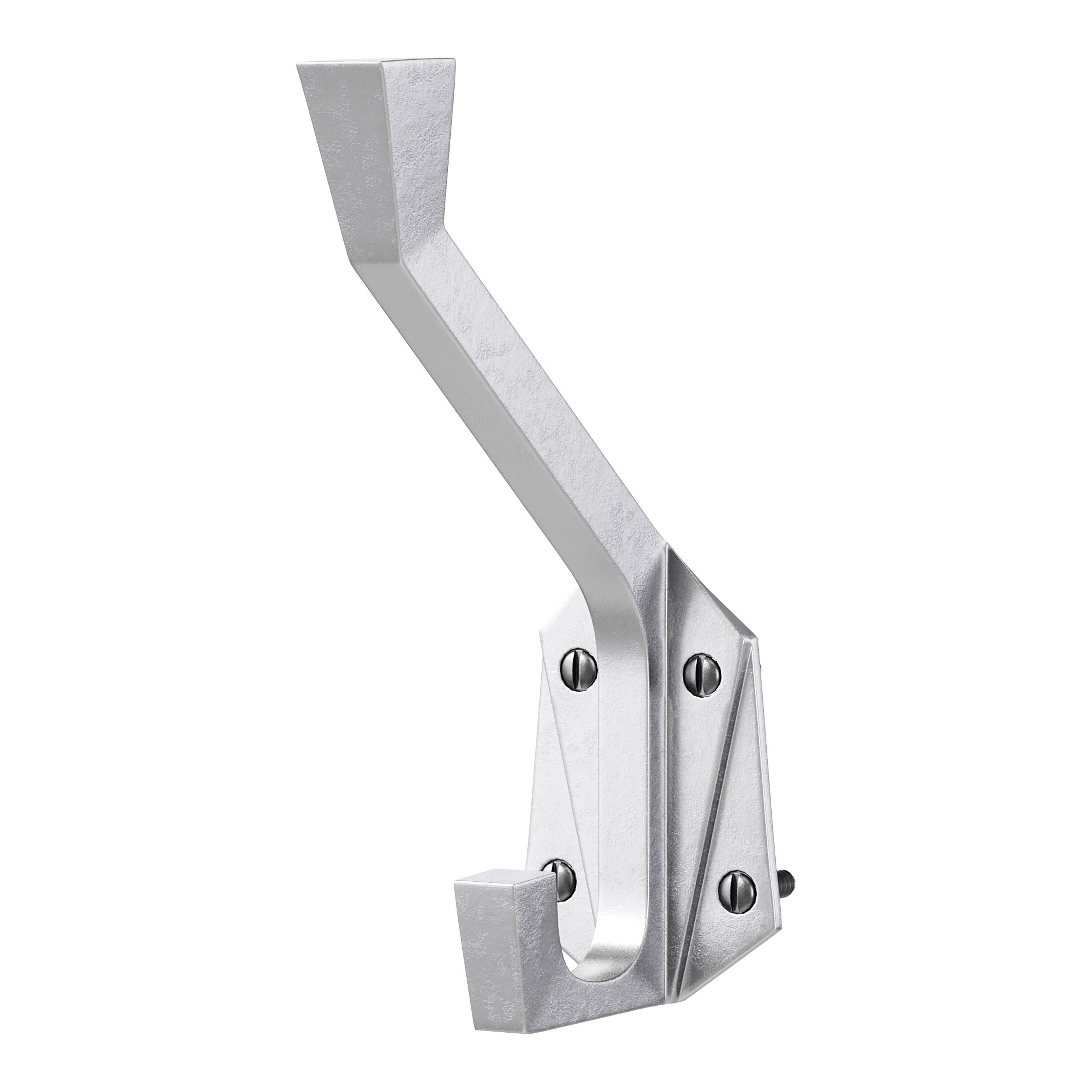 Renovator Supply Heavy Duty Coat Hooks Double Hook Coat Hanger 3D model_9