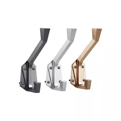 Renovator Supply Heavy Duty Coat Hooks Double Hook Coat Hanger