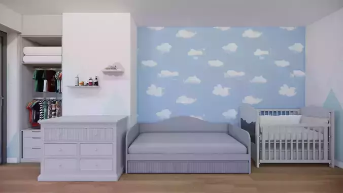 magnolia children room 3D print model