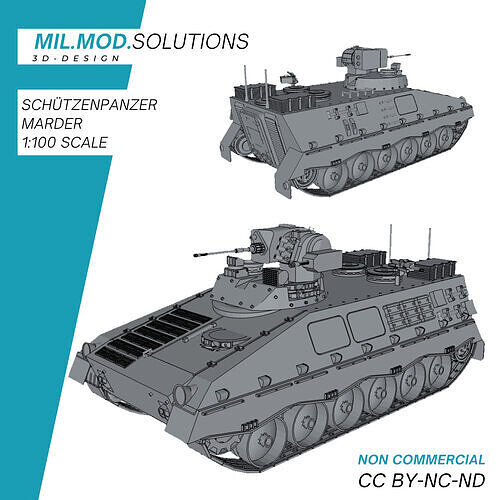 Schuetzenpanzer Marder Bundeswehr 3D print model