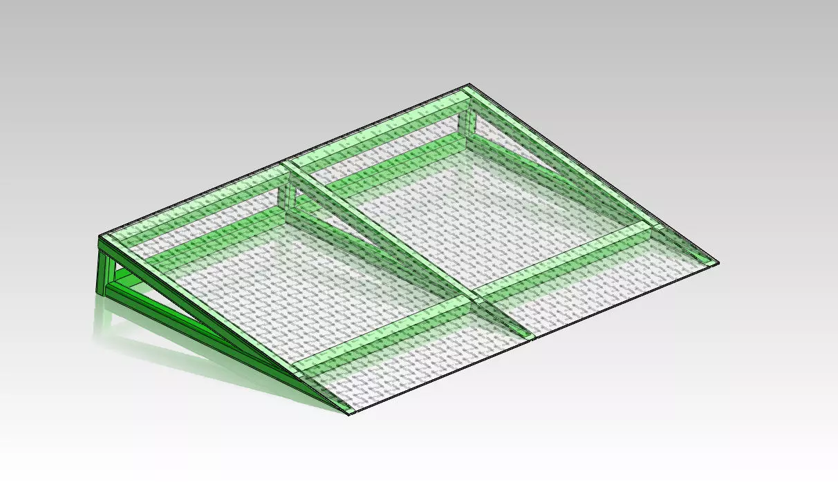 Platform road 3D model_0