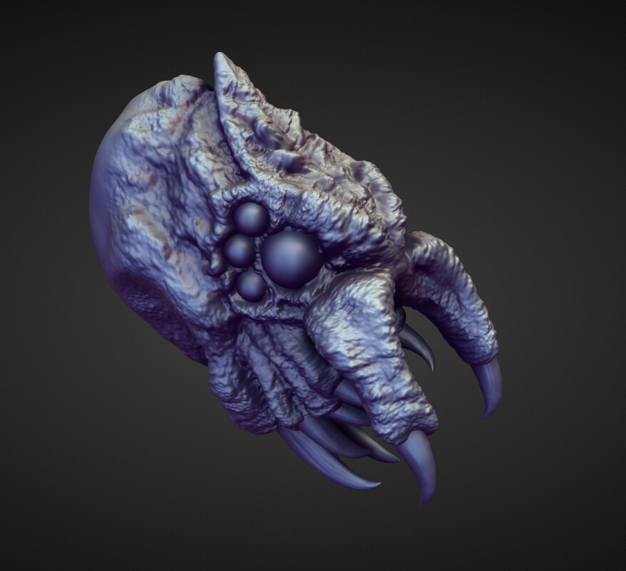 HEAD48 high poly sculpt 3D model_1