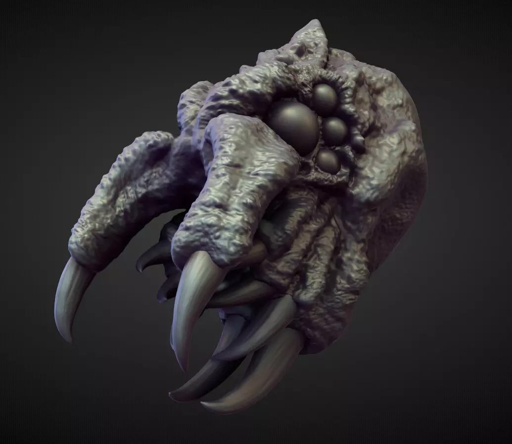 HEAD48 high poly sculpt 3D model_0