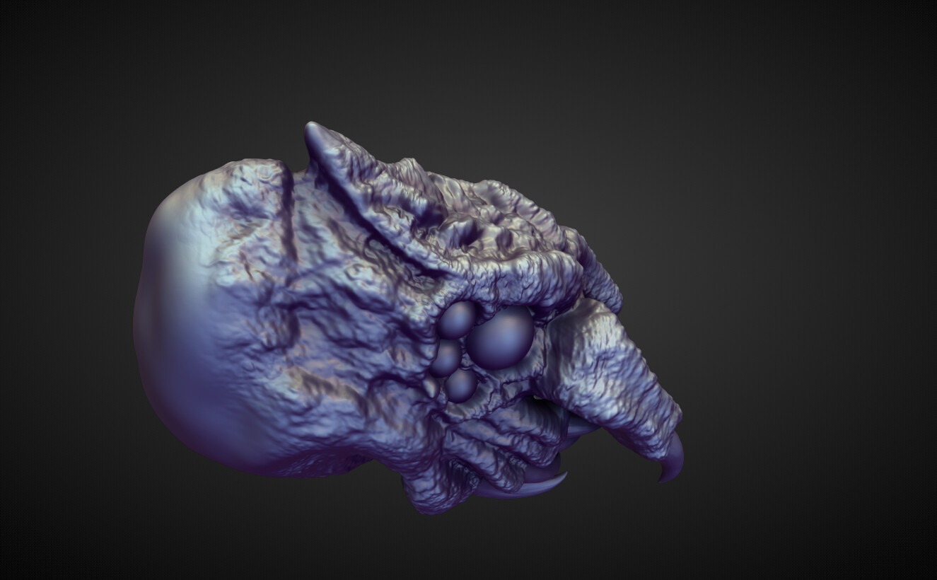 HEAD48 high poly sculpt 3D model_3