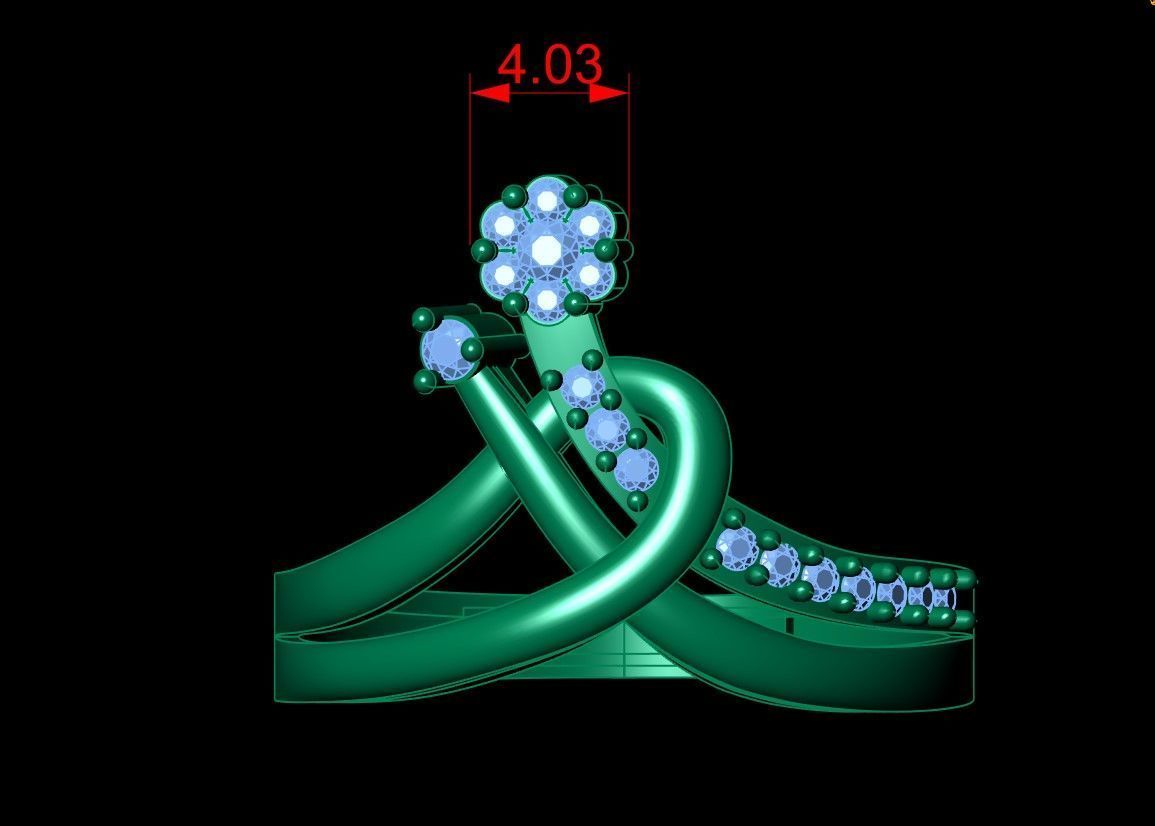 Engagement Ring Free 3D print model_20