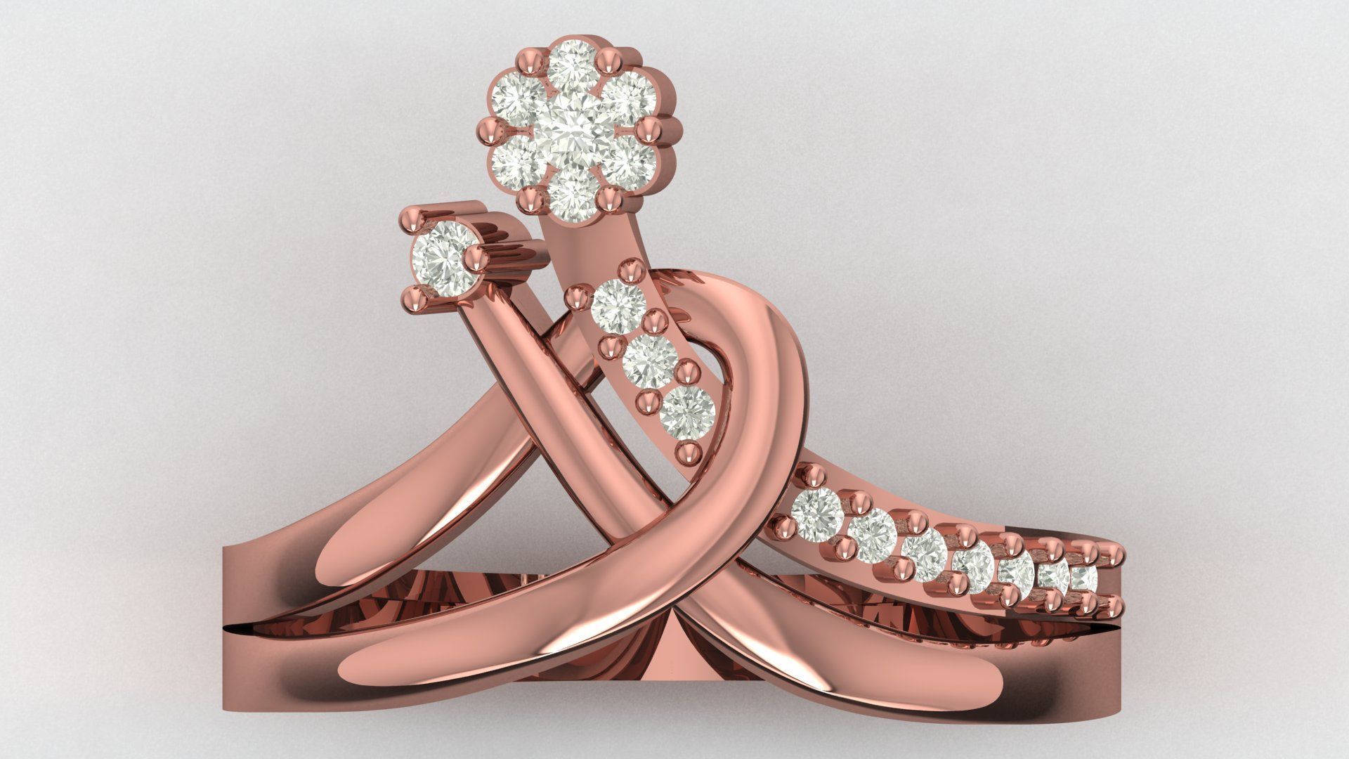 Engagement Ring Free 3D print model_1