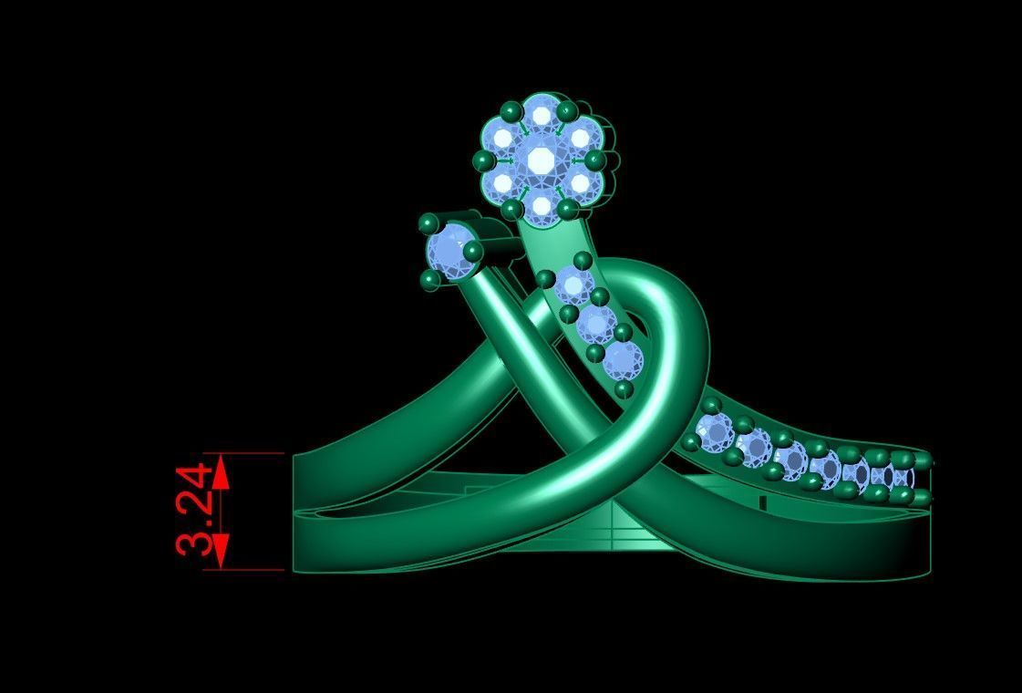 Engagement Ring Free 3D print model_22