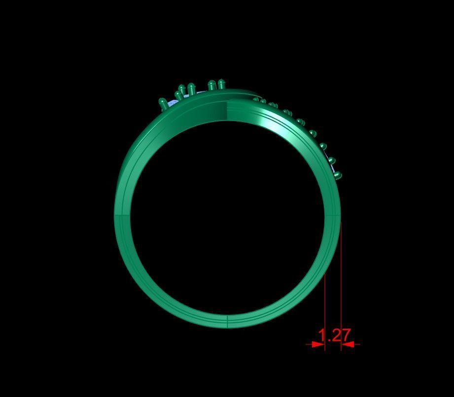 Engagement Ring Free 3D print model_25