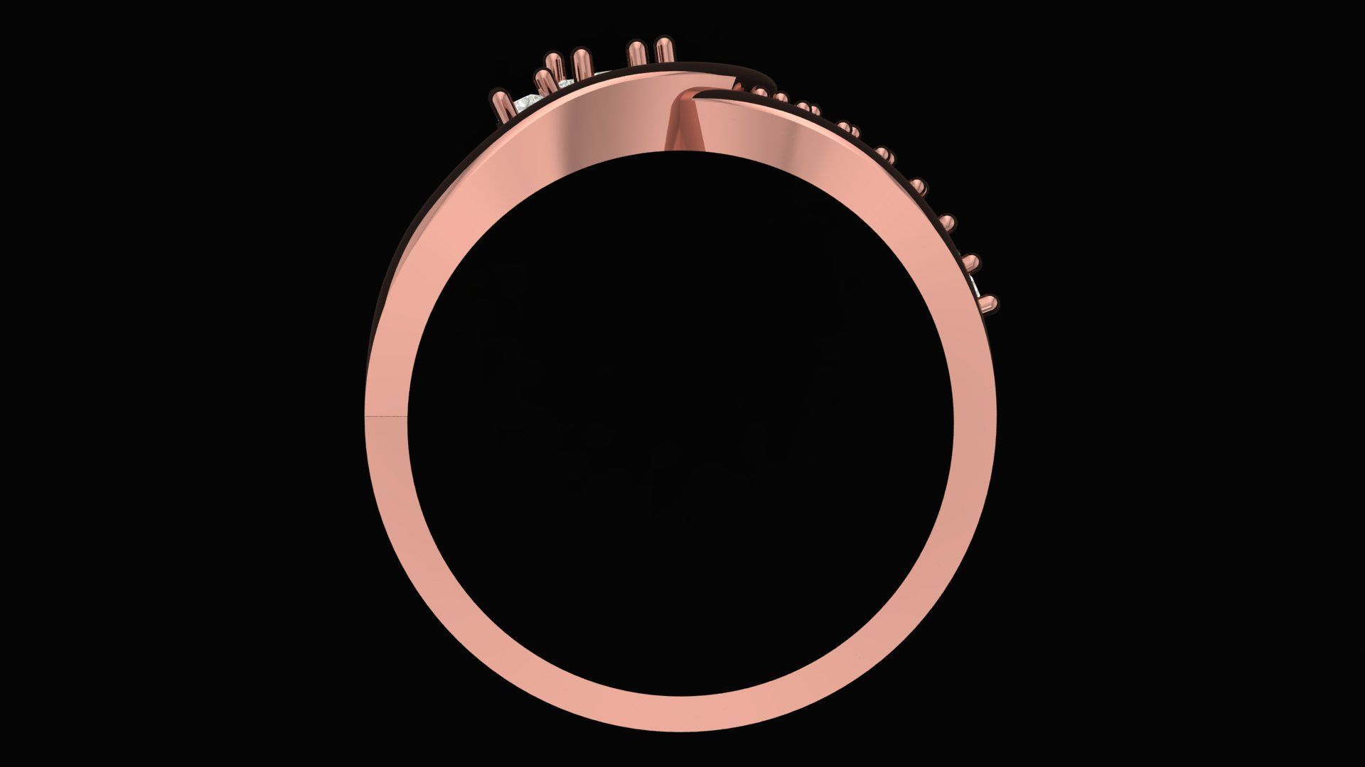 Engagement Ring Free 3D print model_6