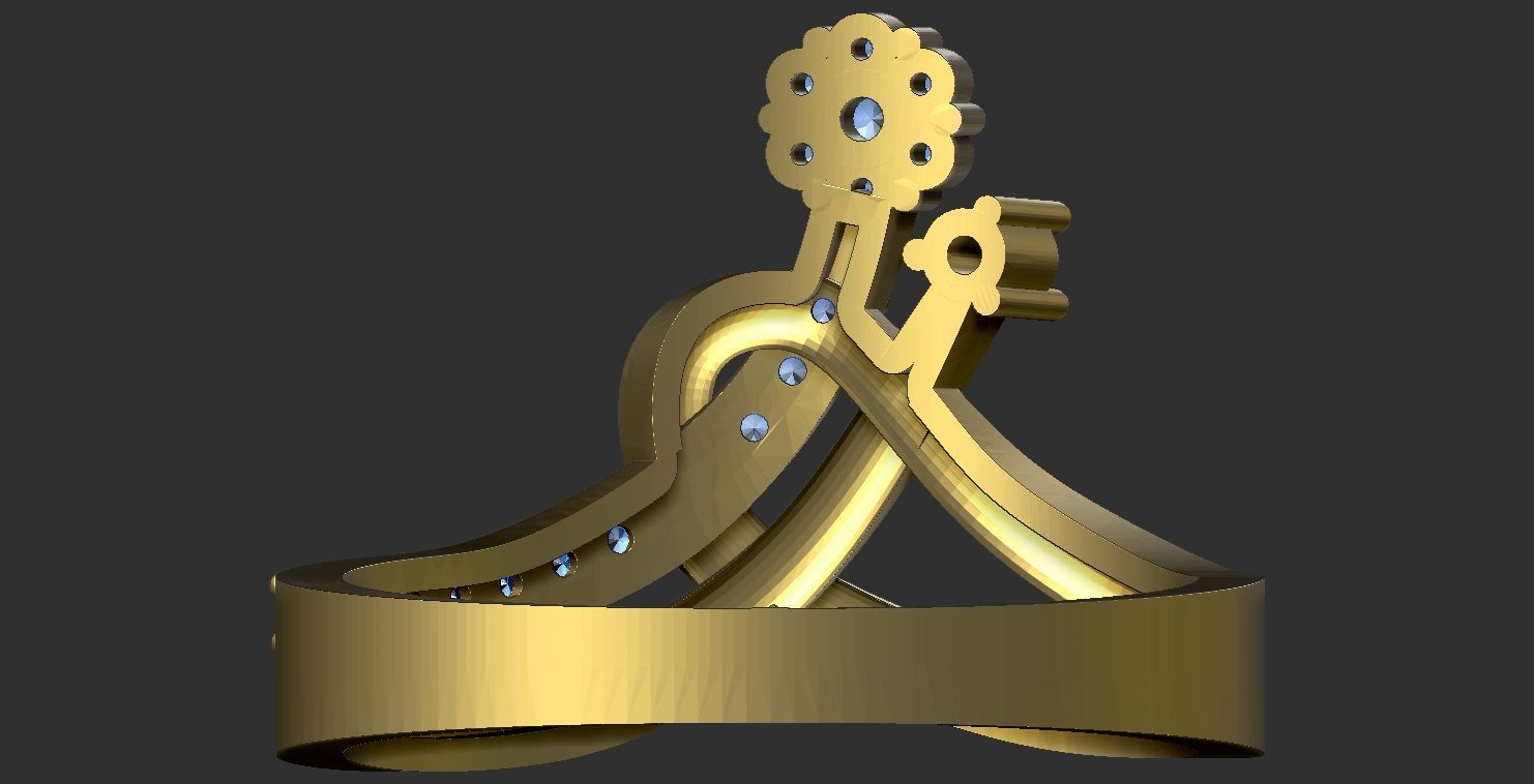 Engagement Ring Free 3D print model_18