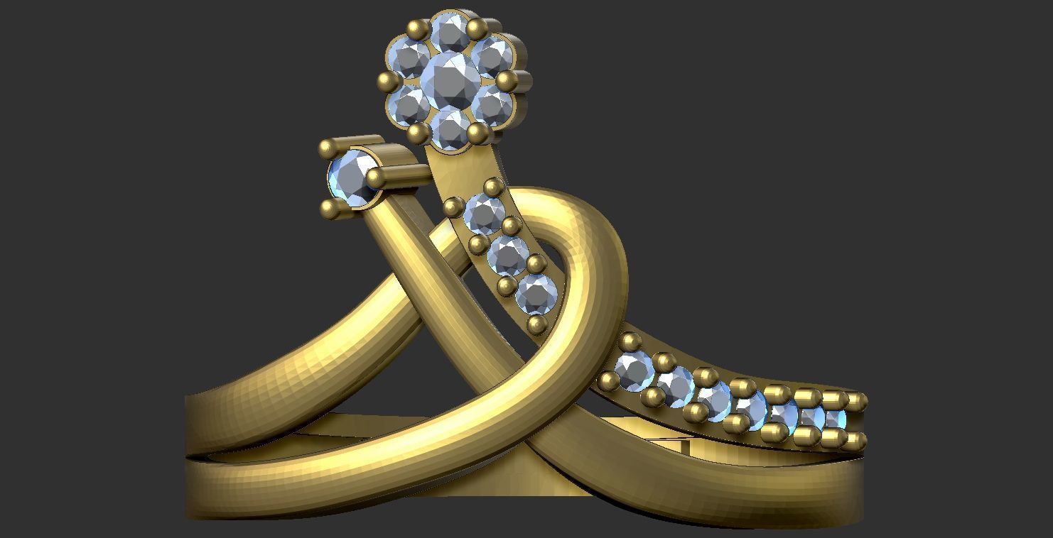 Engagement Ring Free 3D print model_15
