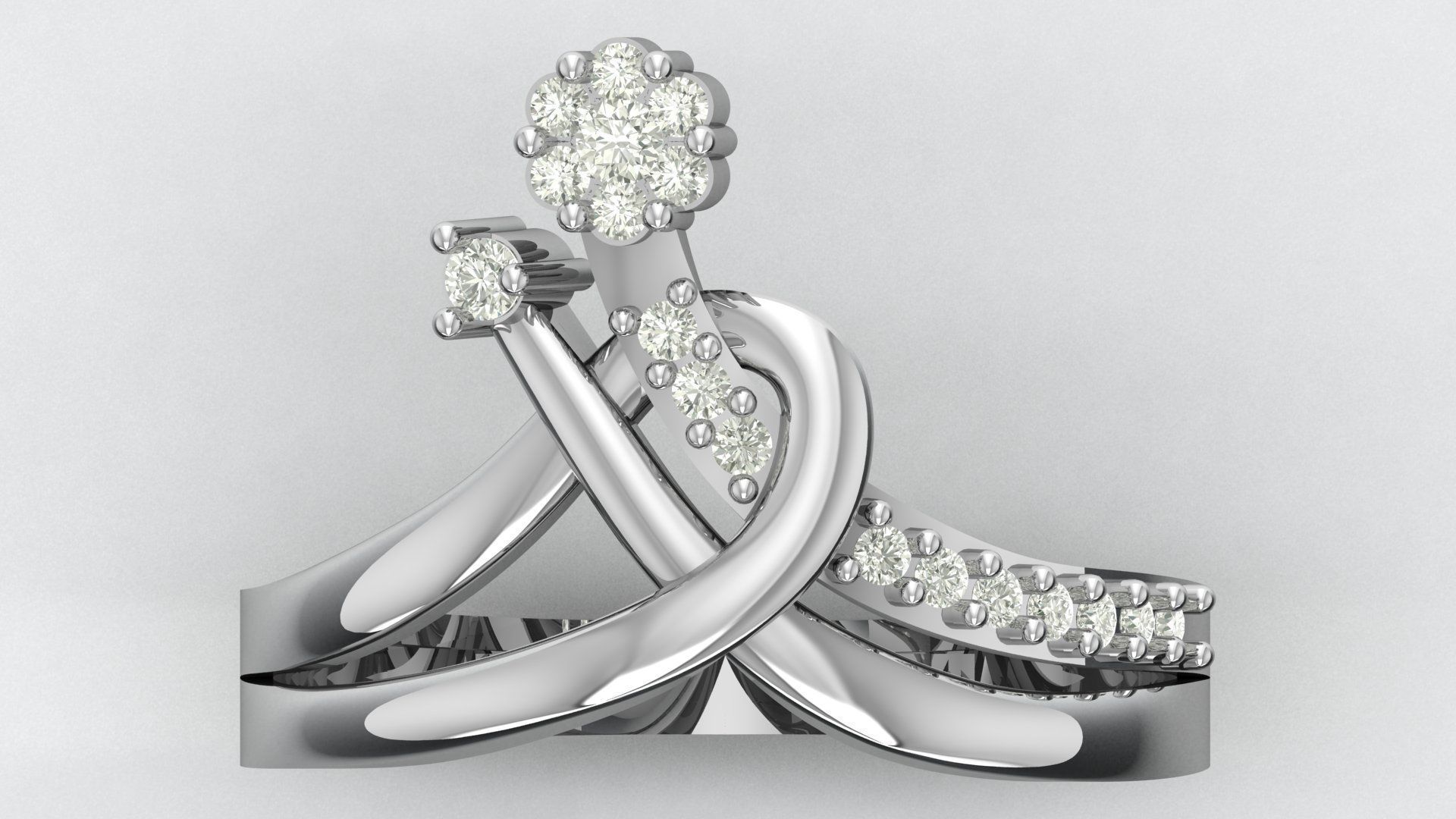 Engagement Ring Free 3D print model_2