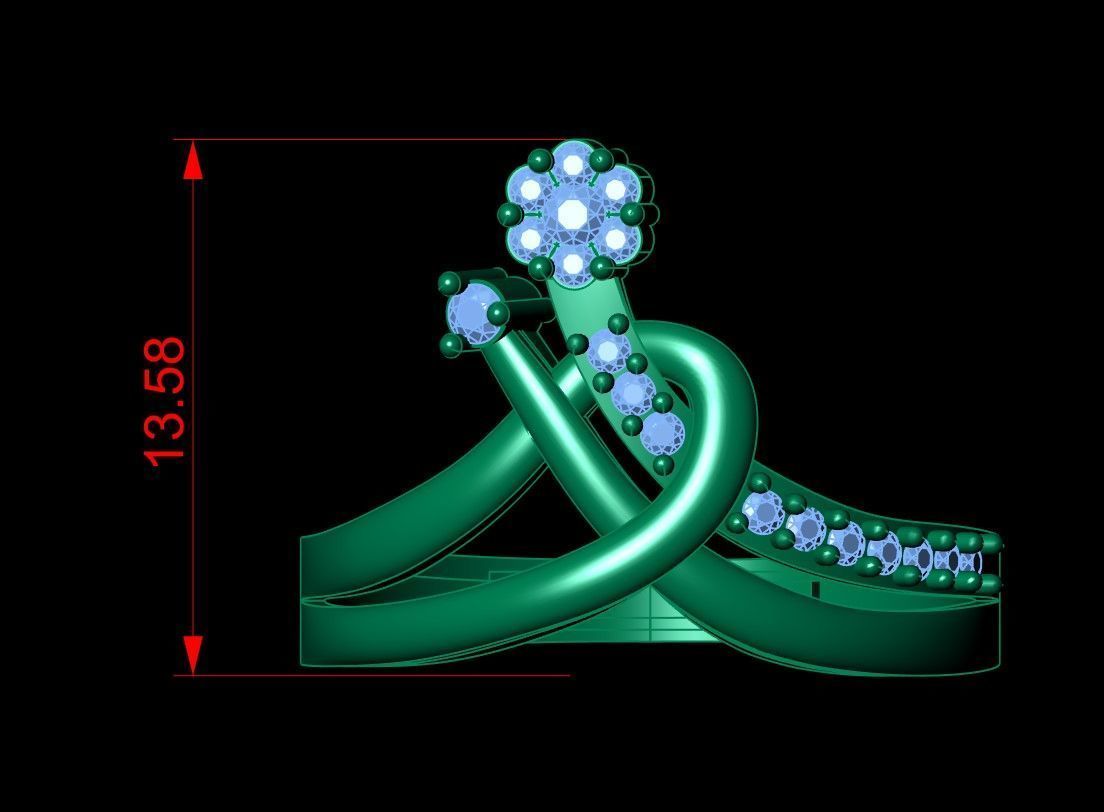 Engagement Ring Free 3D print model_19