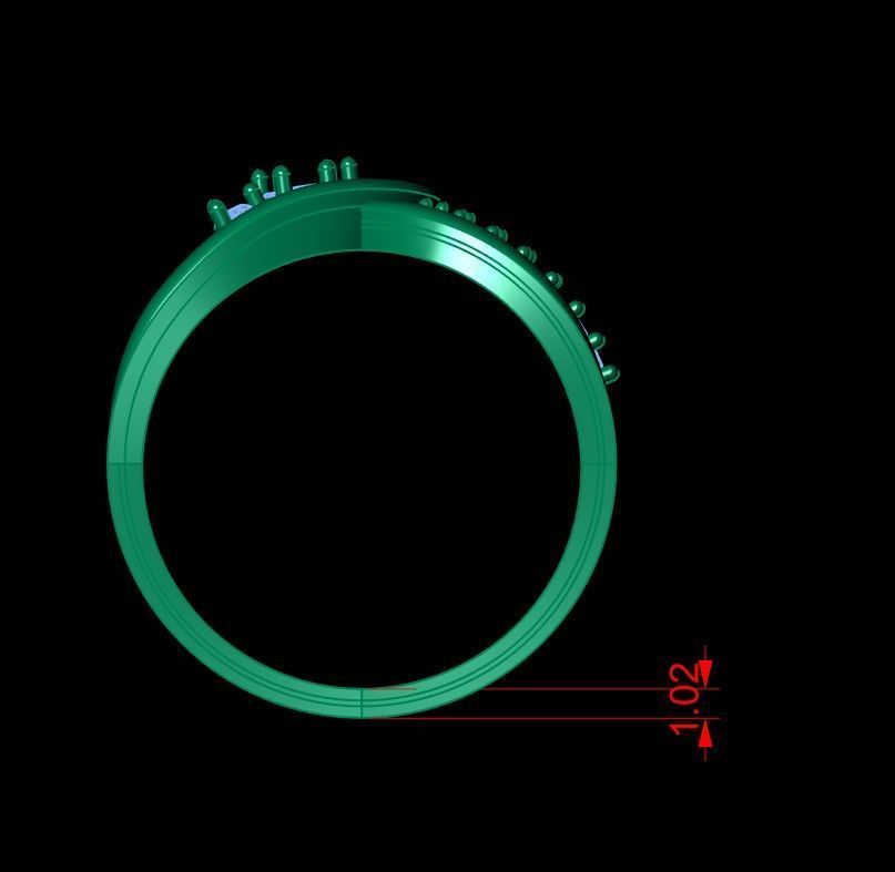 Engagement Ring Free 3D print model_24