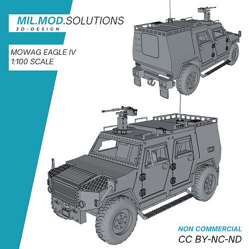 Mowag Eagle IV Bundeswehr 3D print model