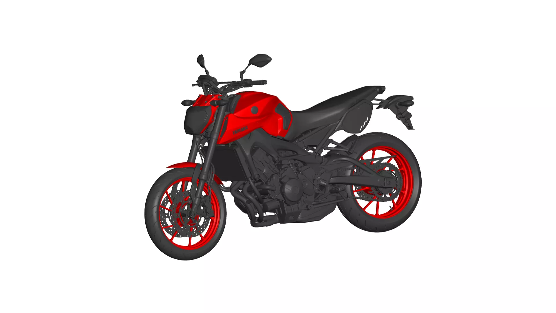 YAMAHA MT-09  3D model_0