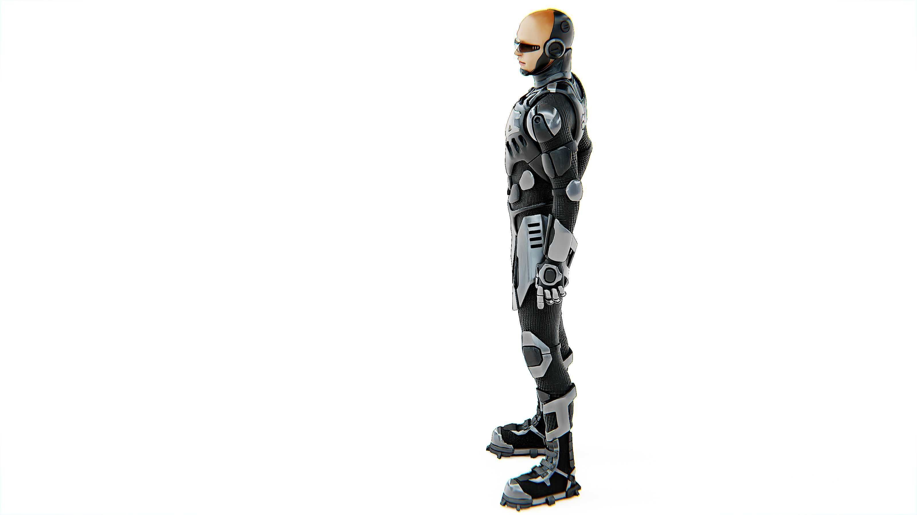 MECHA SOLDIER-C Rigged for Unreal Engine - Unity - MIXAMO 3D model_19