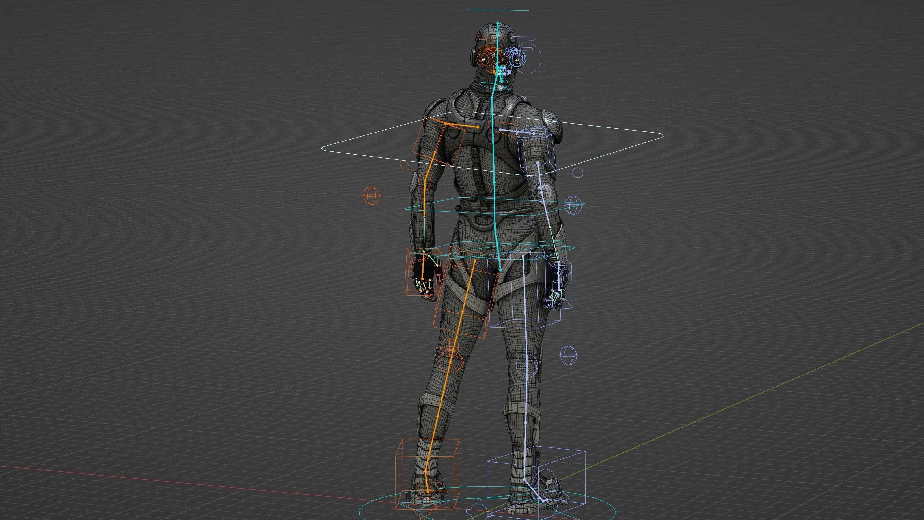 MECHA SOLDIER-C Rigged for Unreal Engine - Unity - MIXAMO 3D model_38
