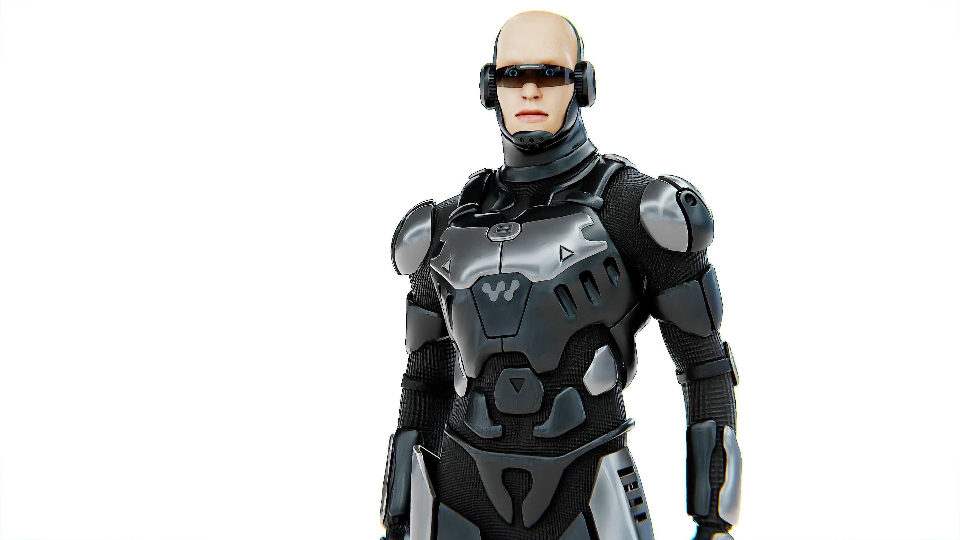 MECHA SOLDIER-C Rigged for Unreal Engine - Unity - MIXAMO 3D model_2