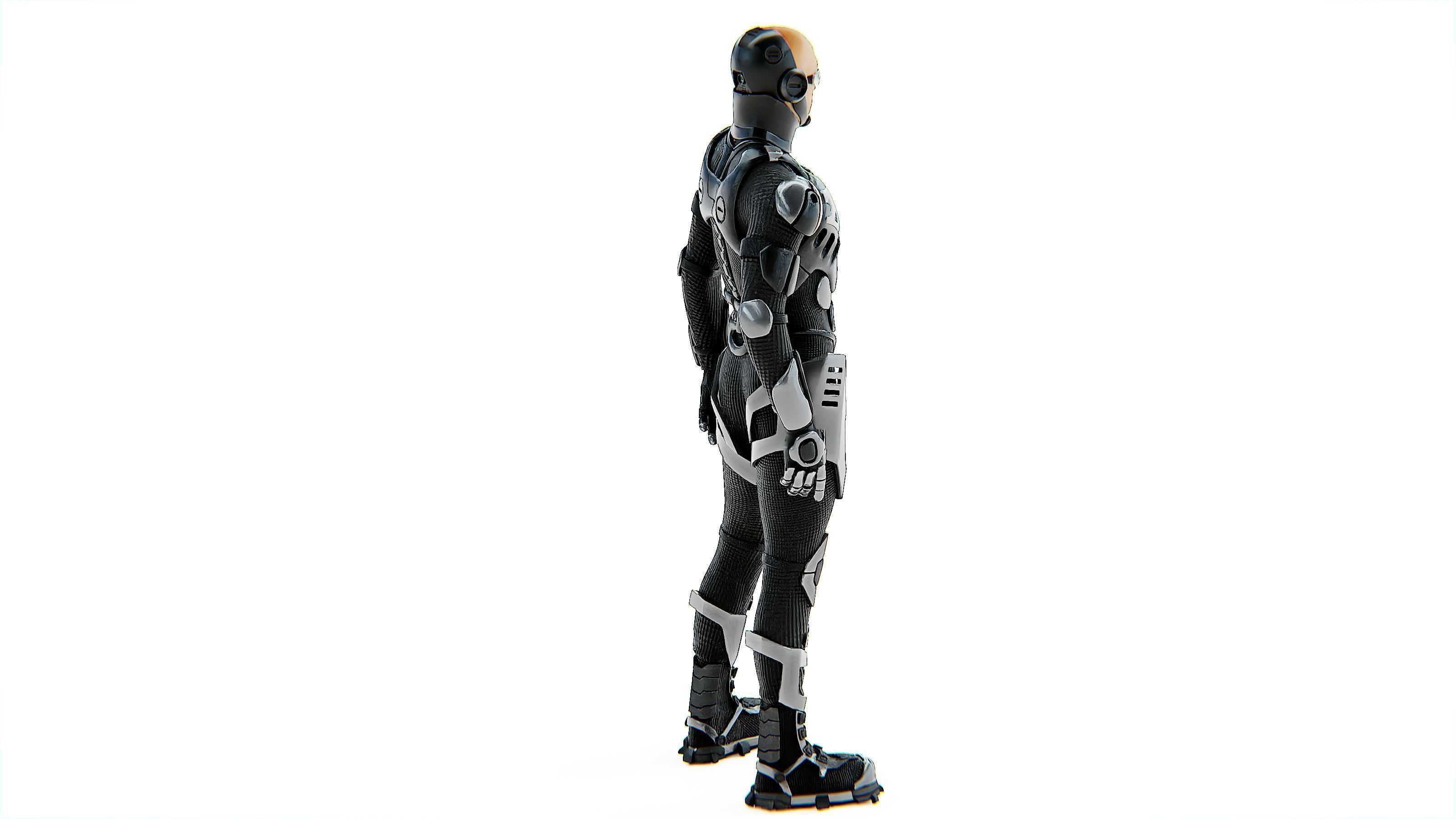 MECHA SOLDIER-C Rigged for Unreal Engine - Unity - MIXAMO 3D model_10