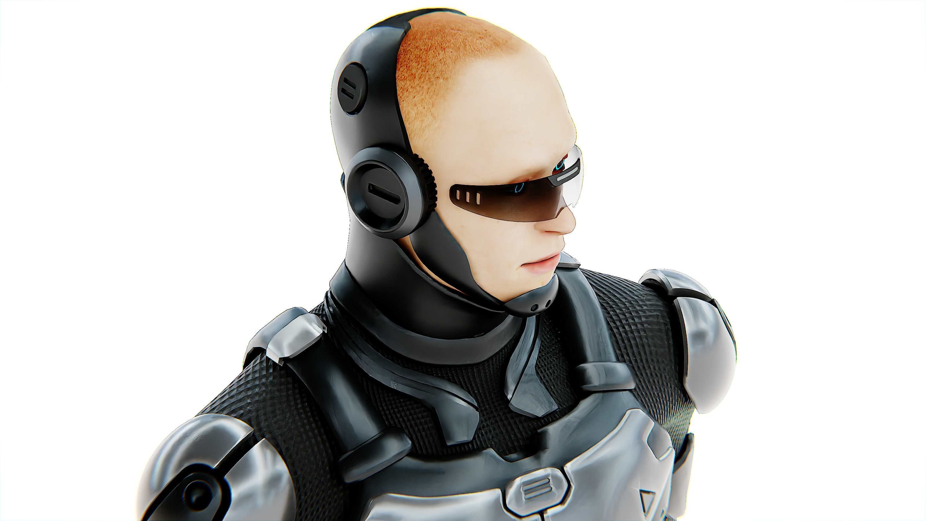 MECHA SOLDIER-C Rigged for Unreal Engine - Unity - MIXAMO 3D model_23