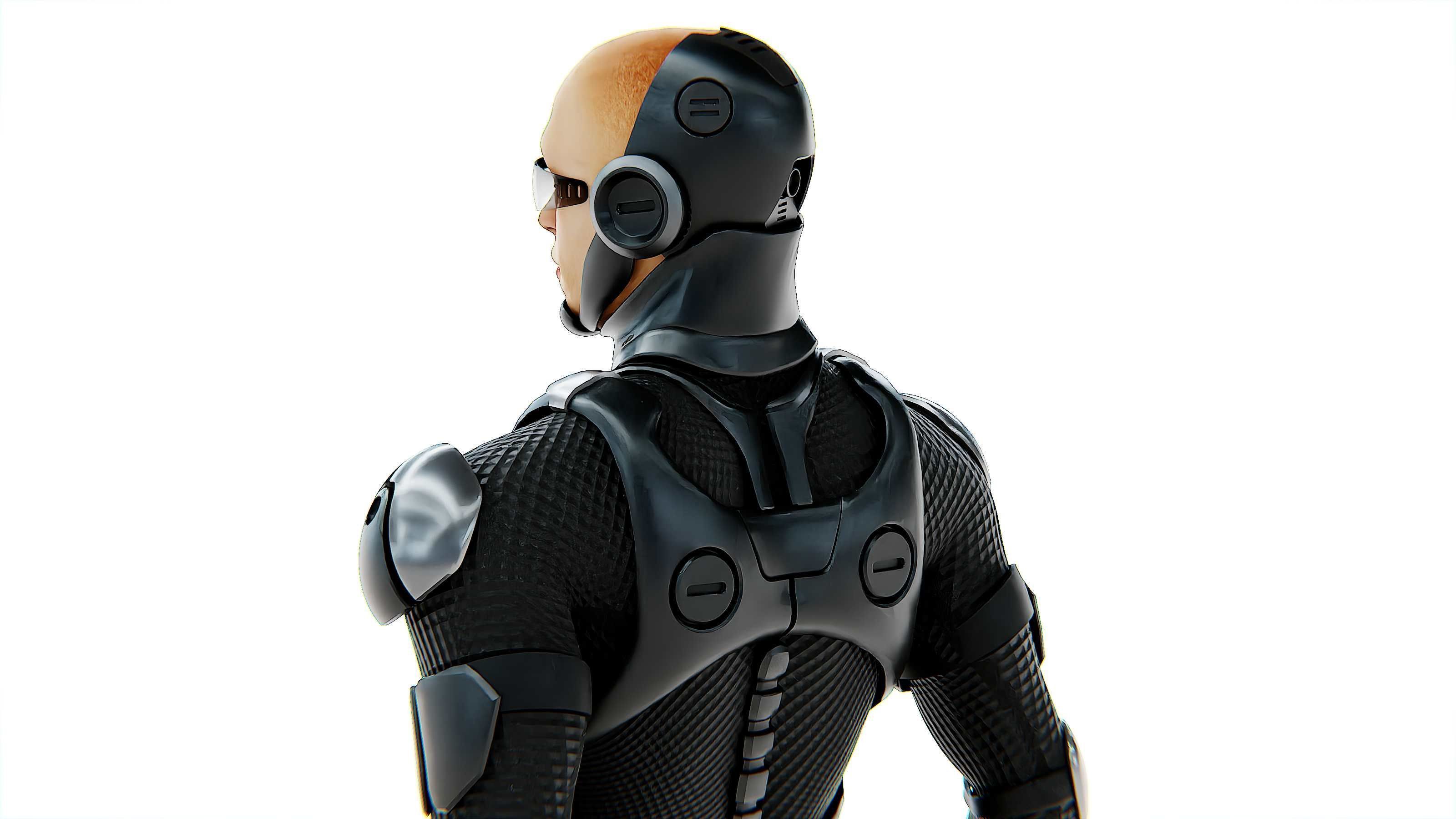 MECHA SOLDIER-C Rigged for Unreal Engine - Unity - MIXAMO 3D model_28