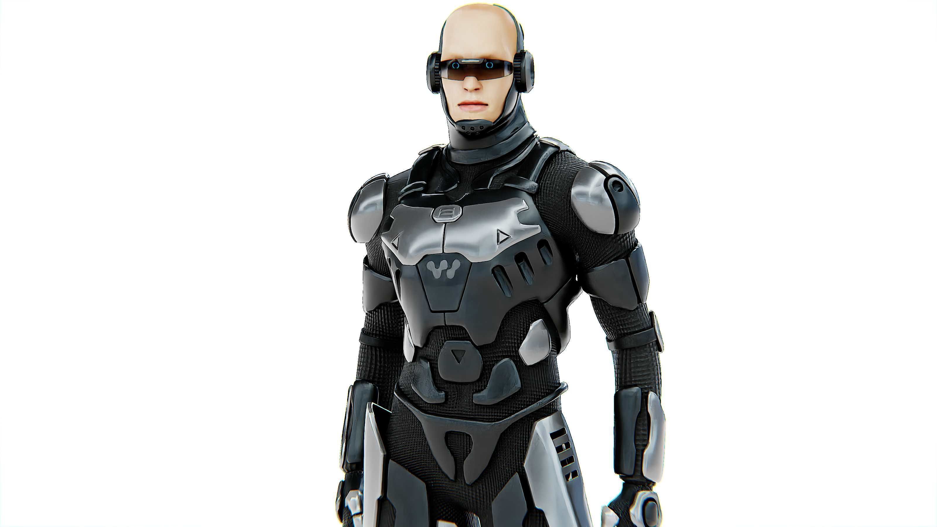 MECHA SOLDIER-C Rigged for Unreal Engine - Unity - MIXAMO 3D model_22