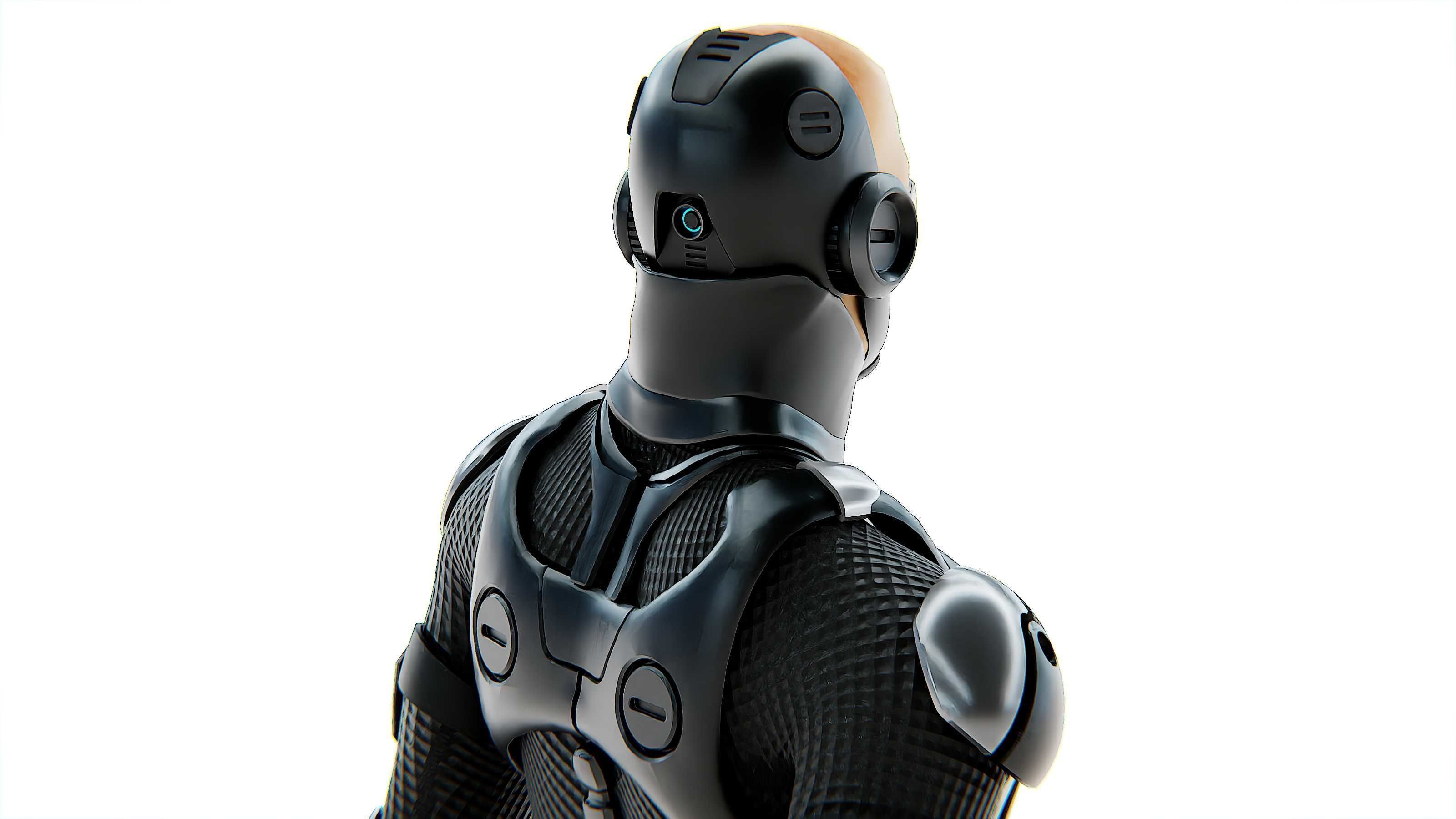 MECHA SOLDIER-C Rigged for Unreal Engine - Unity - MIXAMO 3D model_24