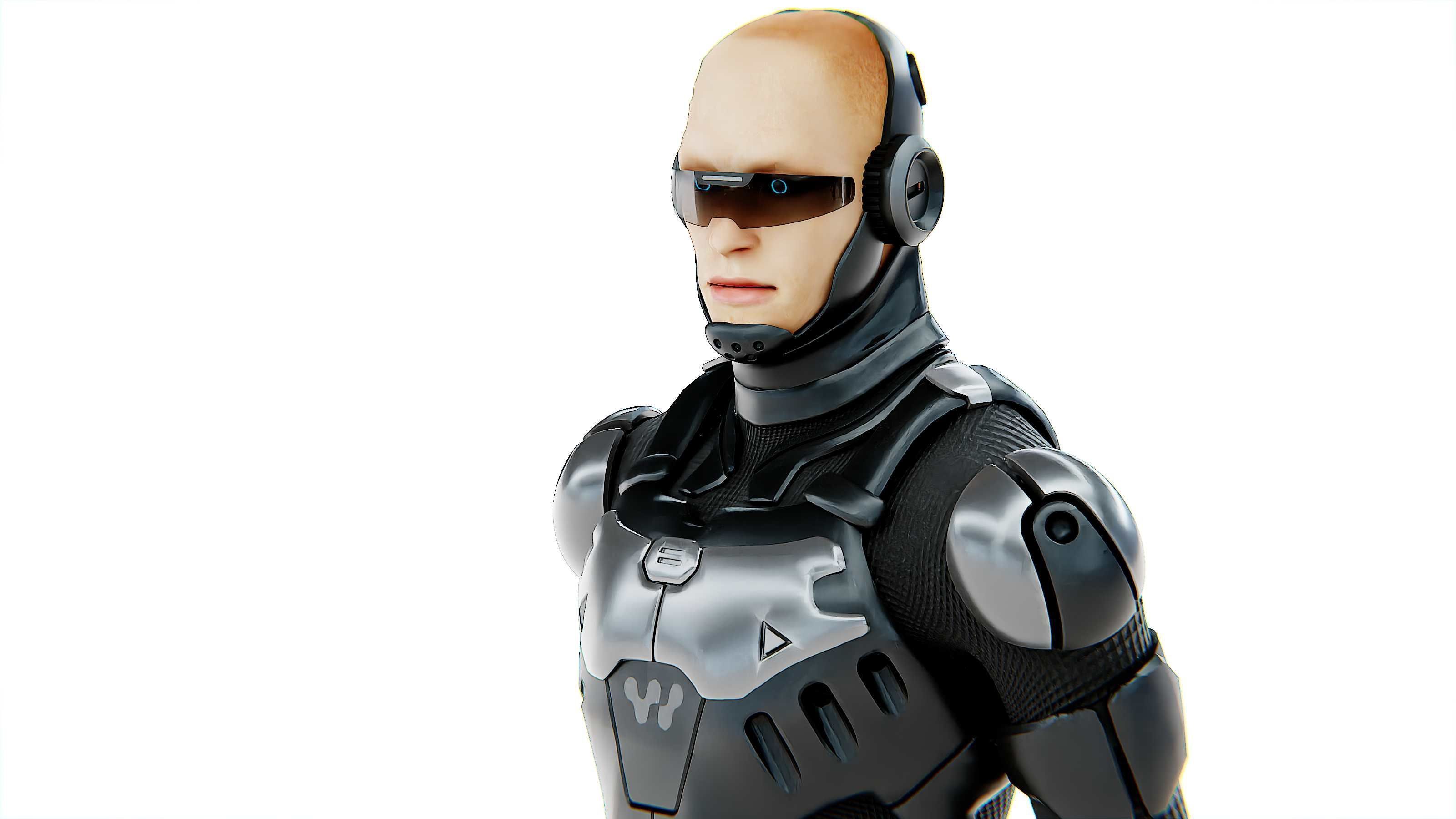 MECHA SOLDIER-C Rigged for Unreal Engine - Unity - MIXAMO 3D model_27