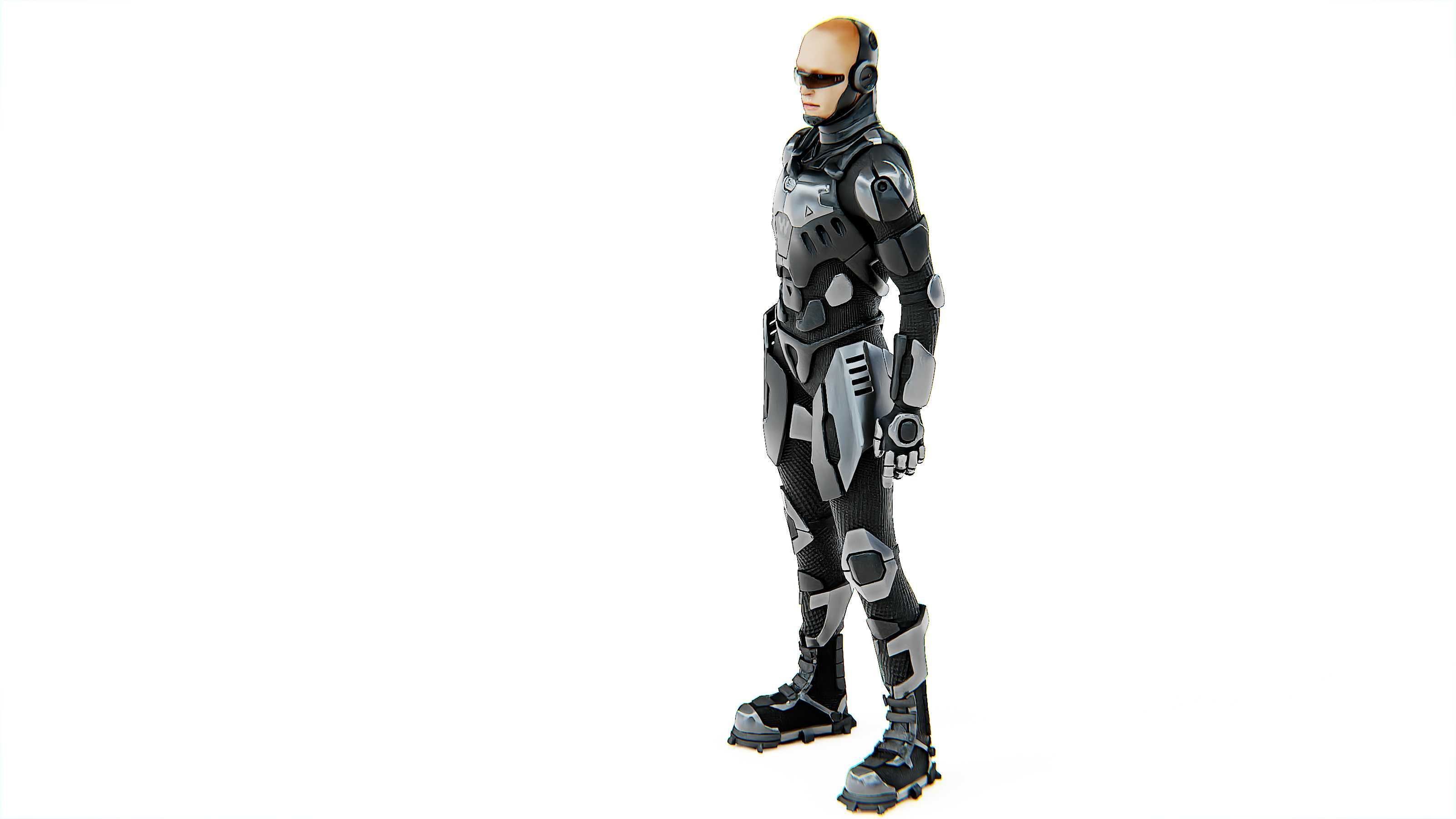 MECHA SOLDIER-C Rigged for Unreal Engine - Unity - MIXAMO 3D model_20