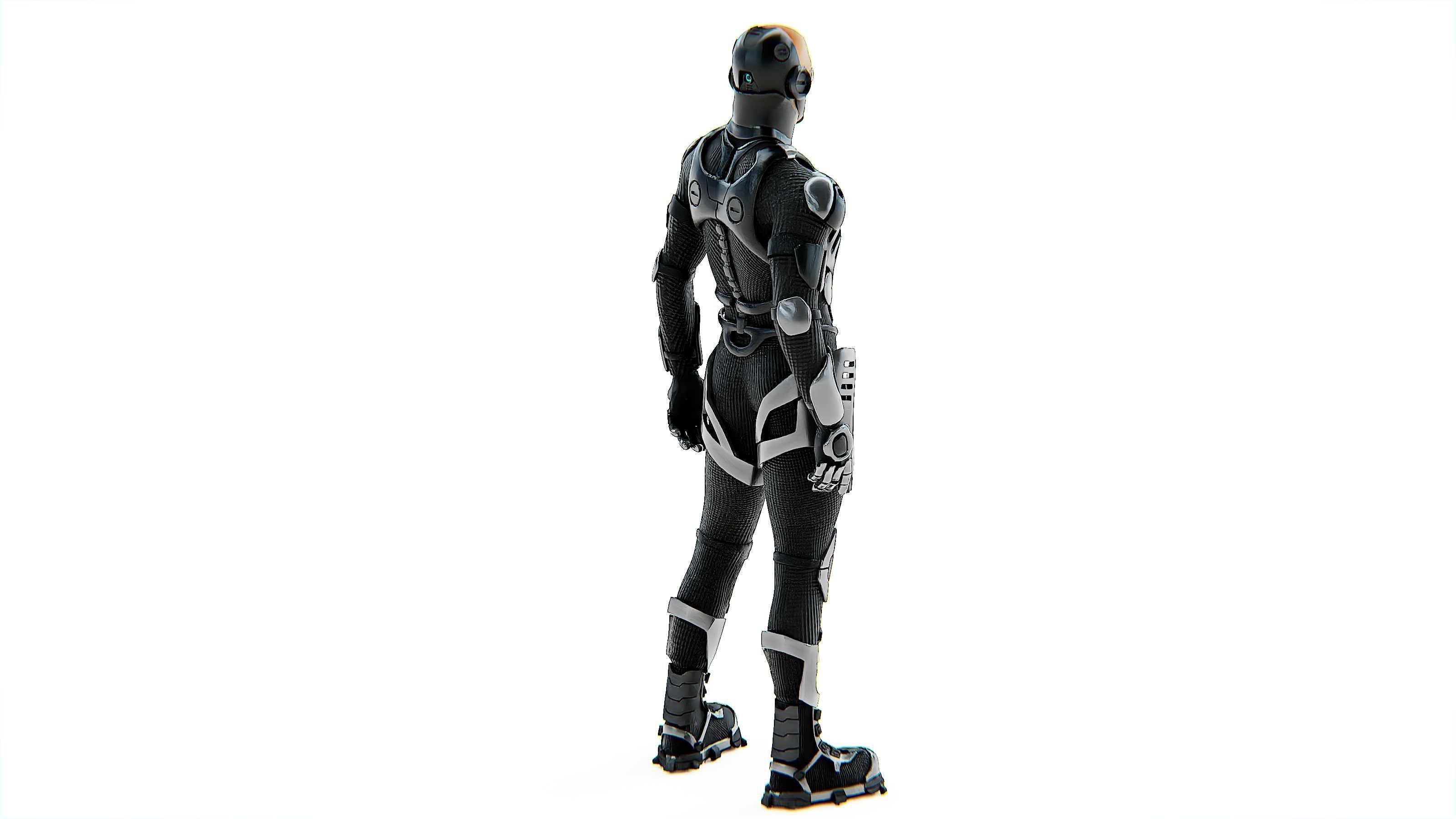 MECHA SOLDIER-C Rigged for Unreal Engine - Unity - MIXAMO 3D model_11