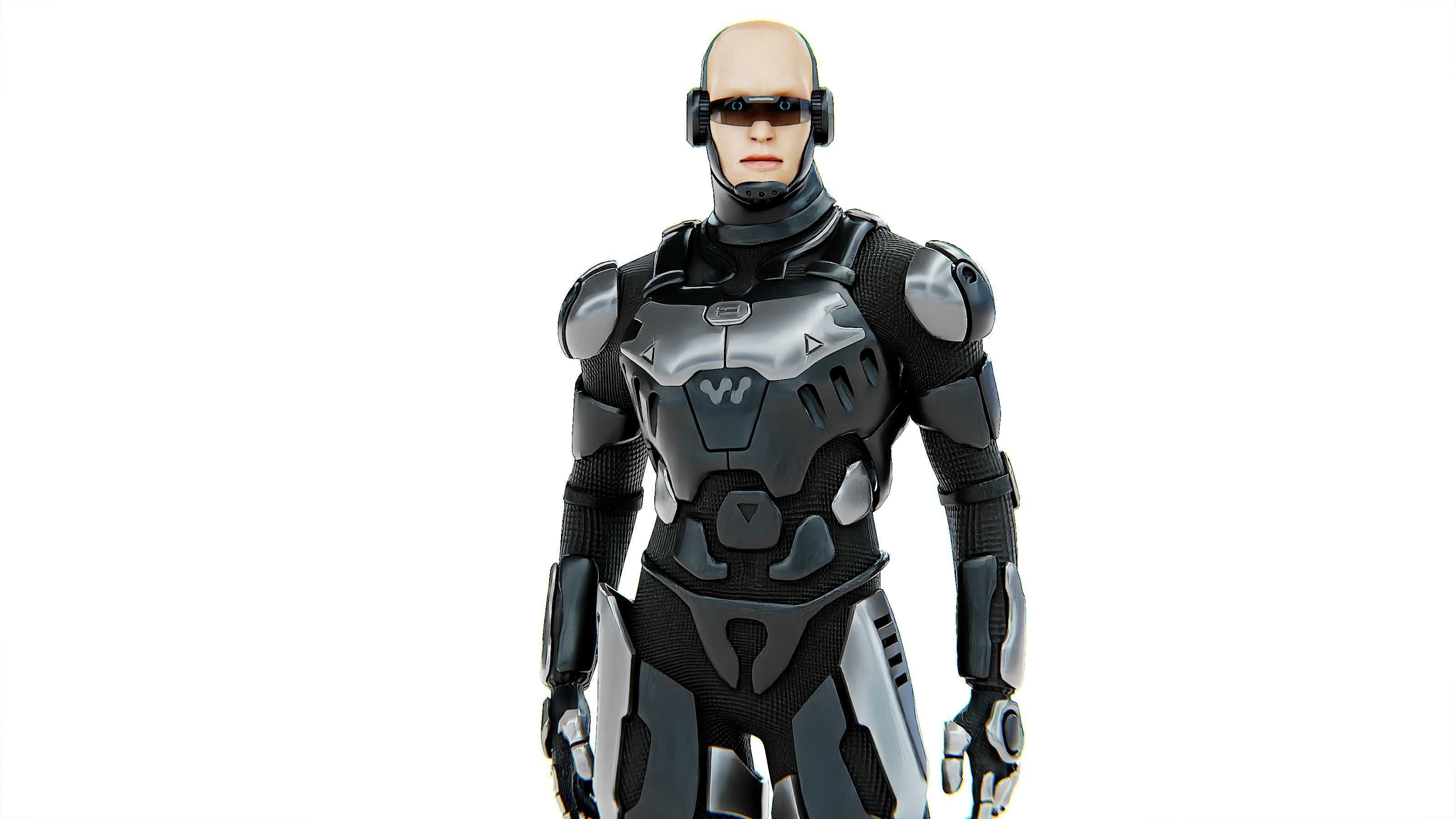 MECHA SOLDIER-C Rigged for Unreal Engine - Unity - MIXAMO 3D model_3