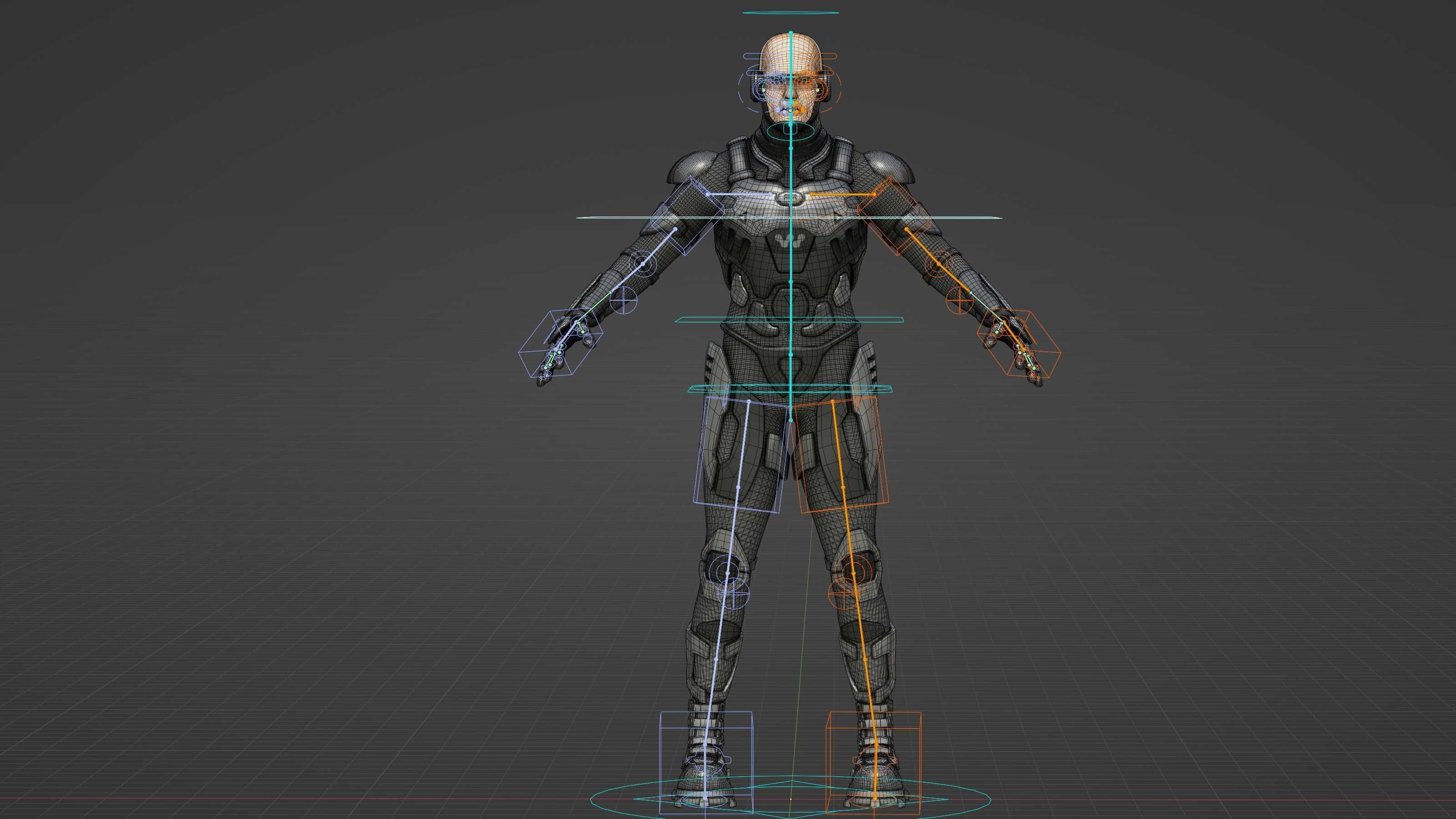 MECHA SOLDIER-C Rigged for Unreal Engine - Unity - MIXAMO 3D model_39