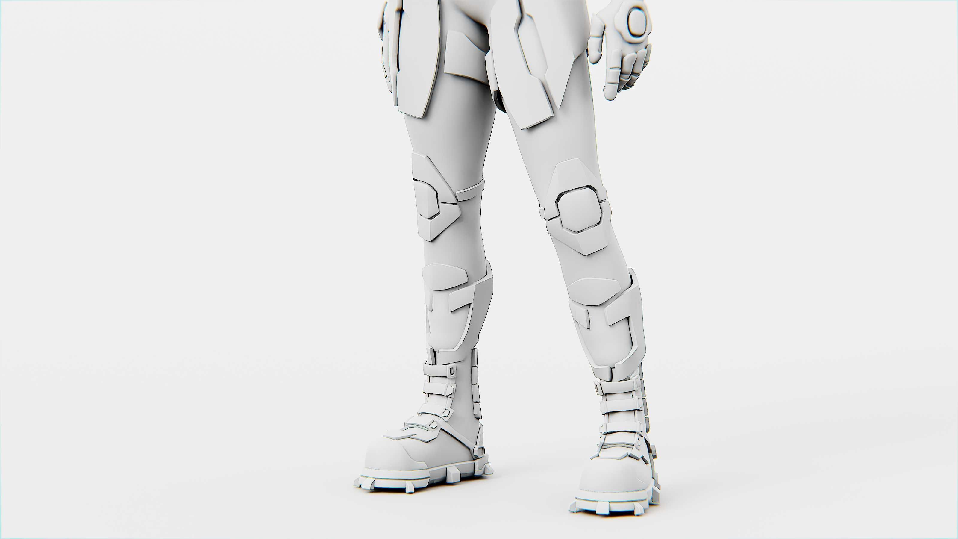 MECHA SOLDIER-C Rigged for Unreal Engine - Unity - MIXAMO 3D model_36