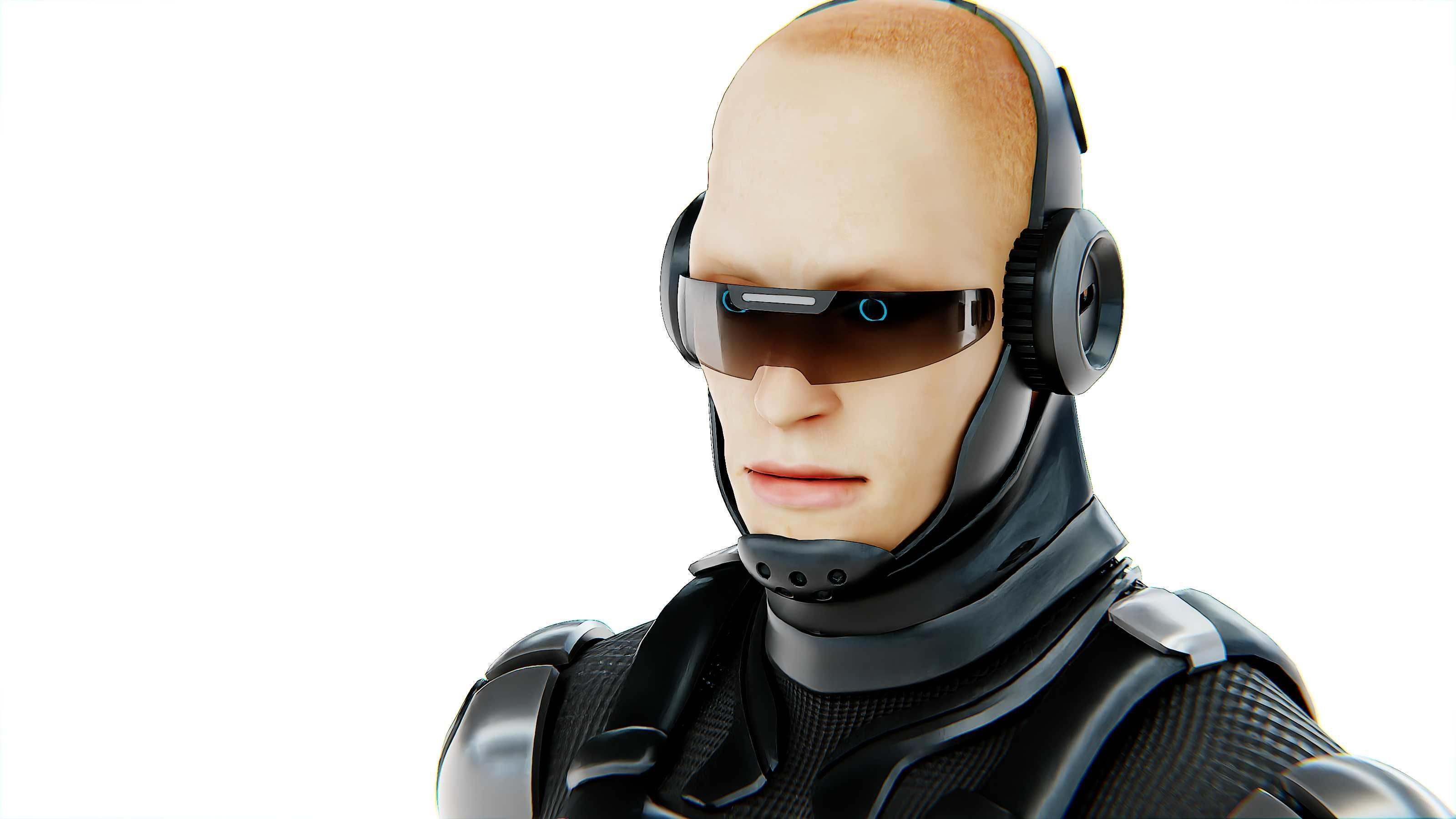 MECHA SOLDIER-C Rigged for Unreal Engine - Unity - MIXAMO 3D model_29