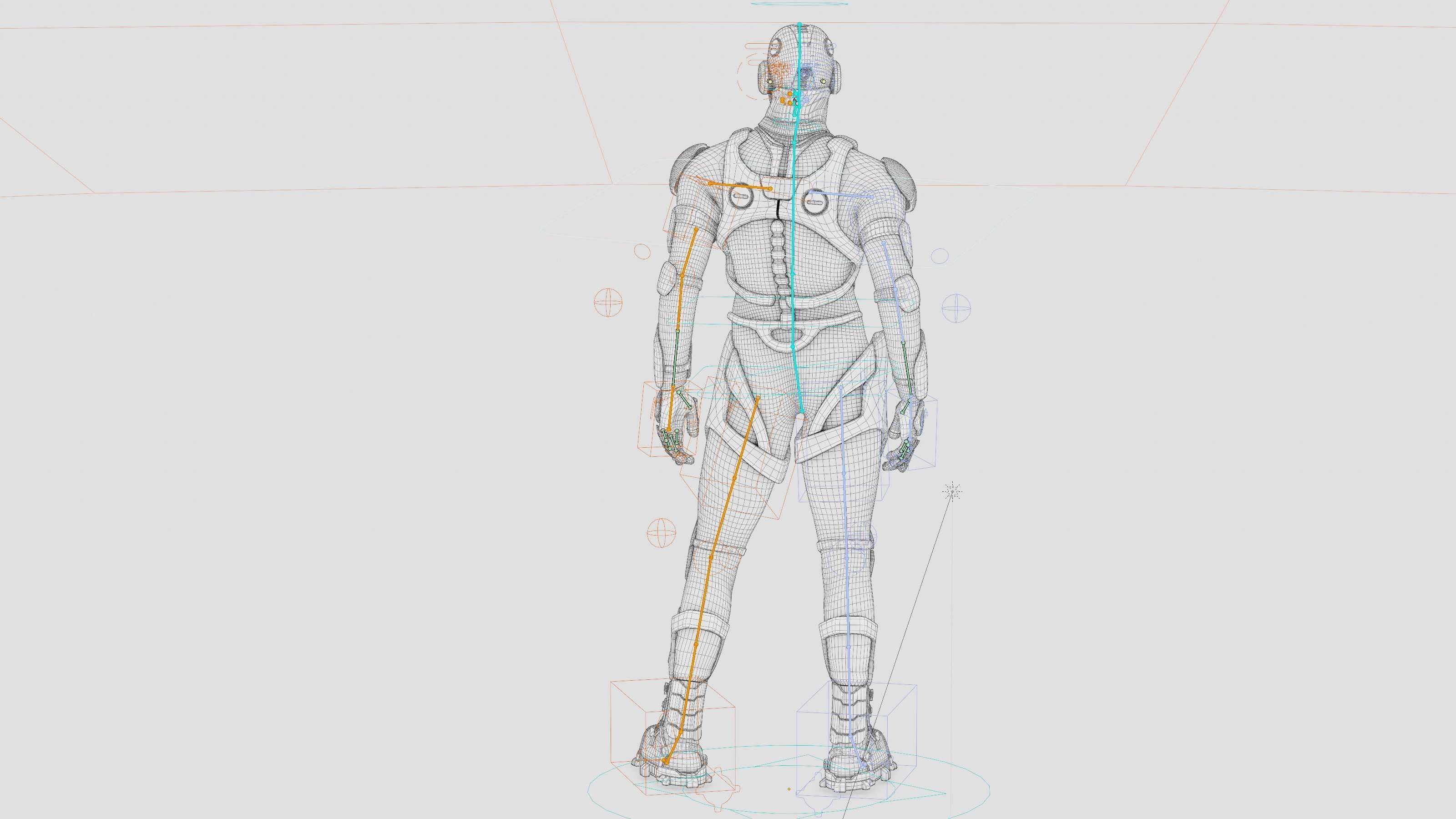 MECHA SOLDIER-C Rigged for Unreal Engine - Unity - MIXAMO 3D model_41