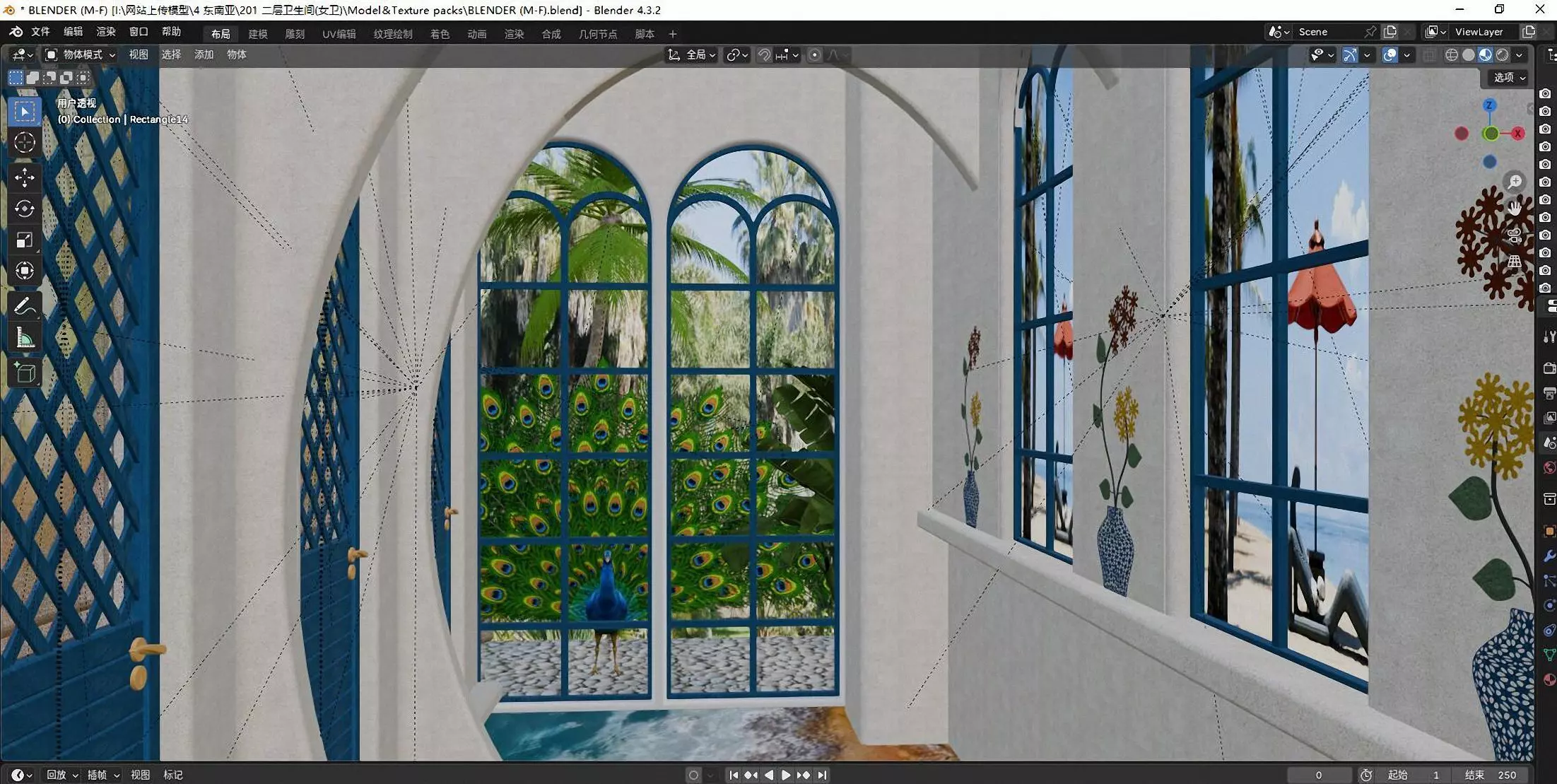 Restroom   3D model_5