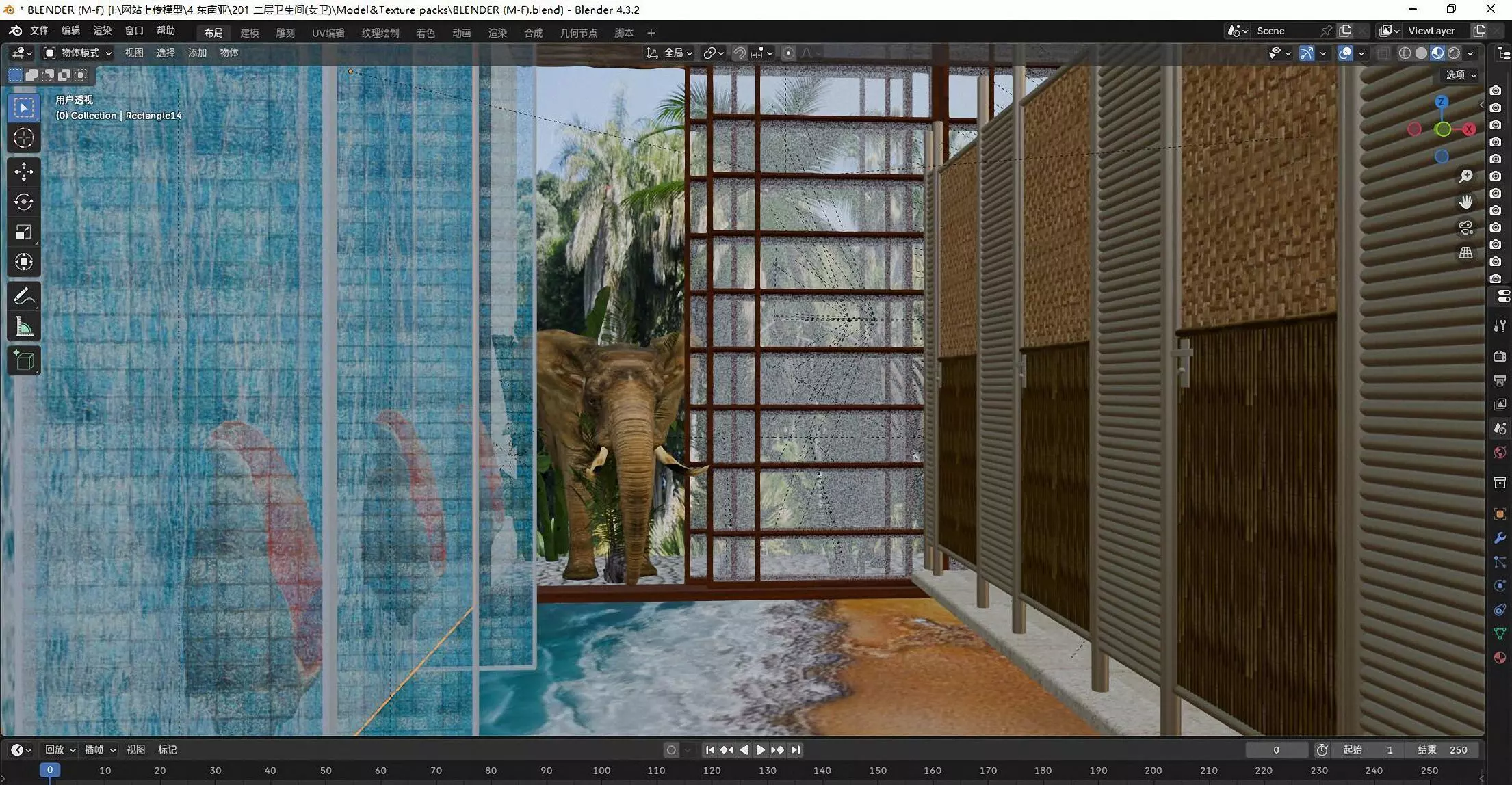 Restroom   3D model_6