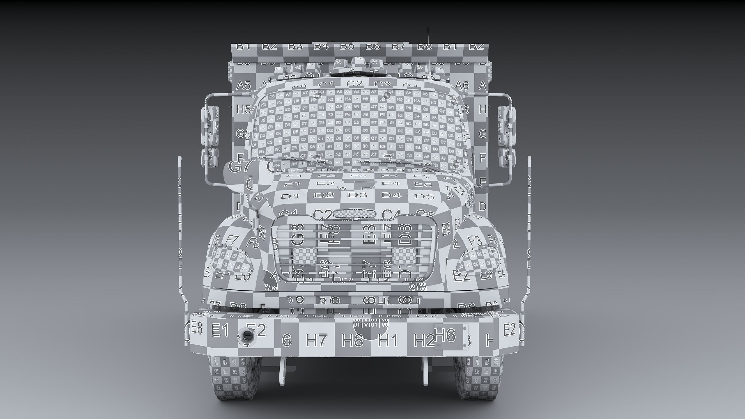 Fire Truck FDNY Squad Freightliner M2 106 Low-poly 3D model_30