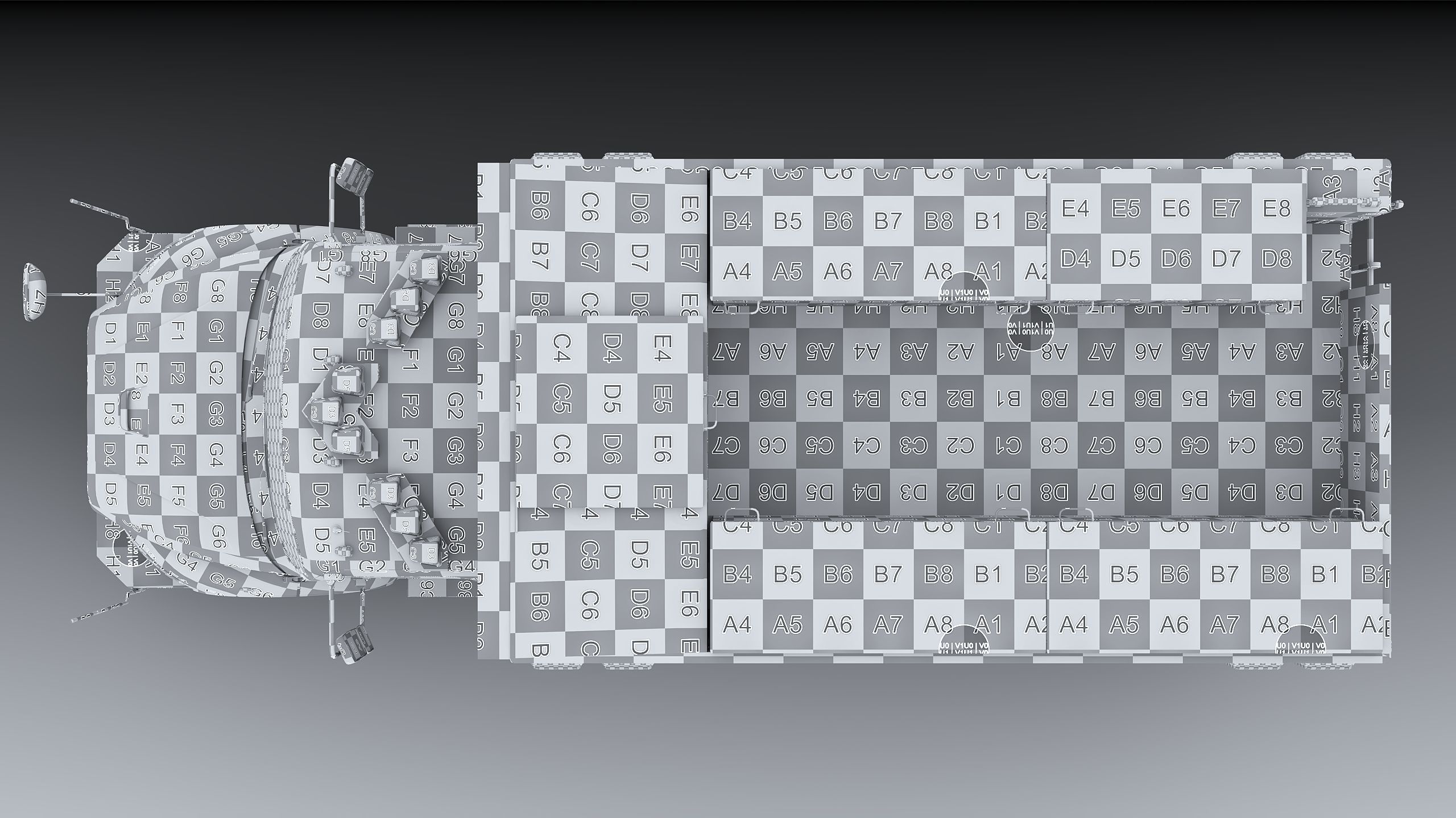 Fire Truck FDNY Squad Freightliner M2 106 Low-poly 3D model_31