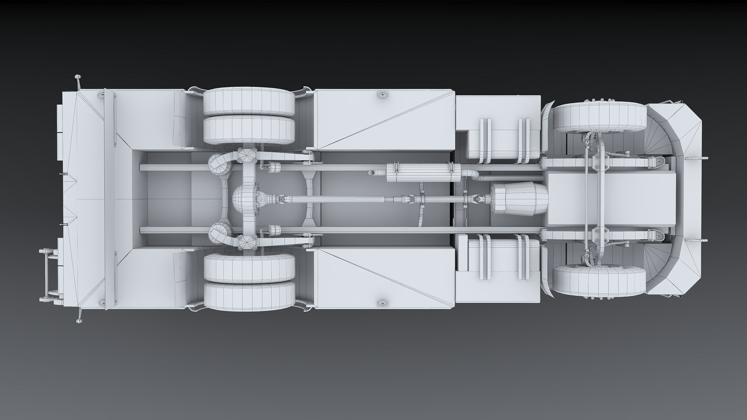 Fire Truck FDNY Squad Freightliner M2 106 Low-poly 3D model_47