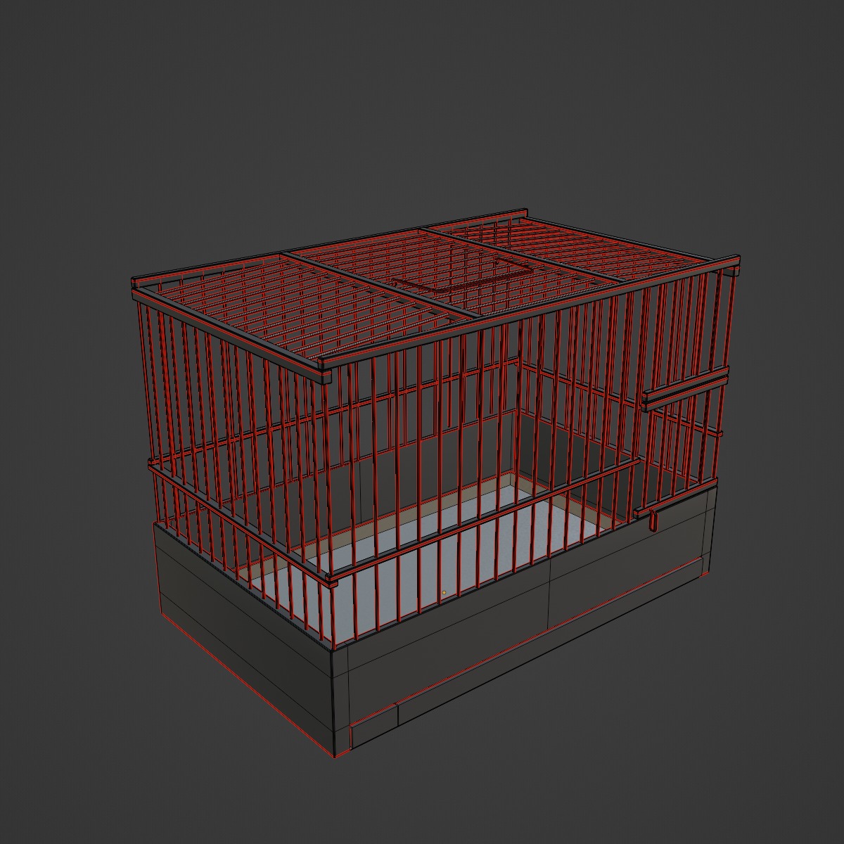 Small Birdcage 03 3D model_7