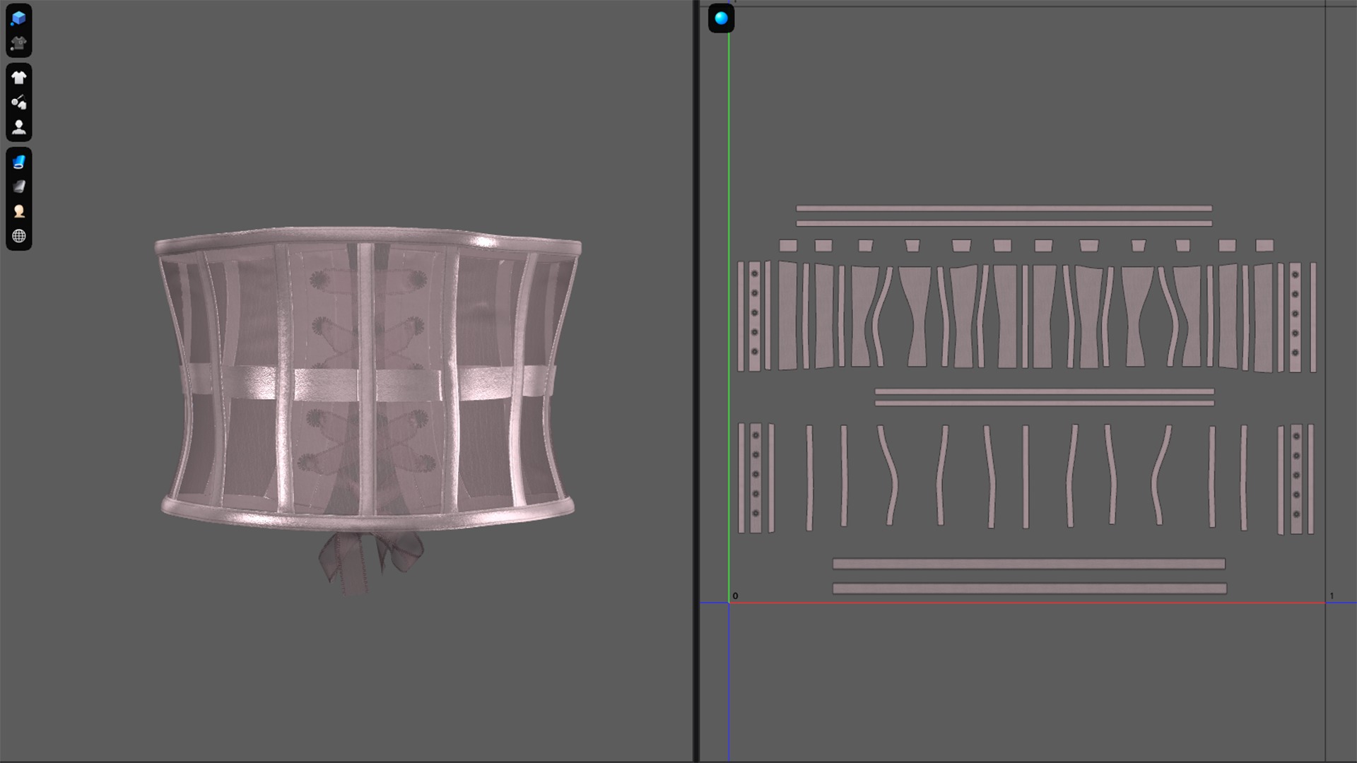 Underbust Corset 3D model_8
